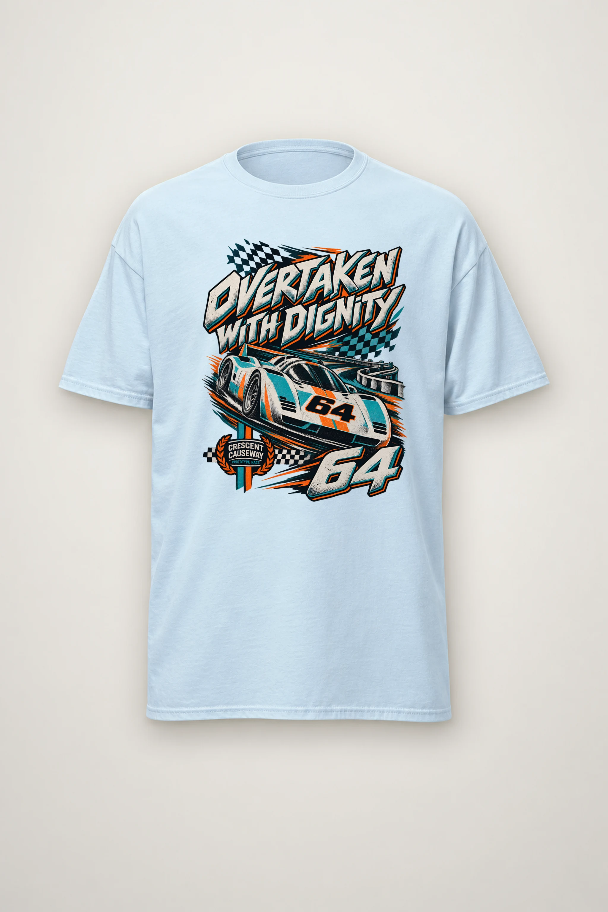 "Overtaken With Dignity" Heavyweight Unisex Crewneck T-shirt