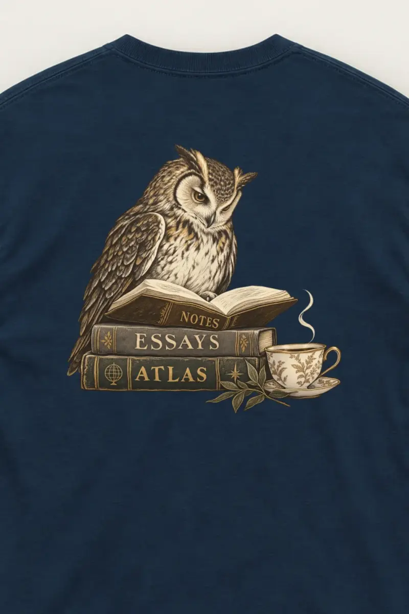 "Owl’s Reading Hour" Unisex Longsleeve T-shirt