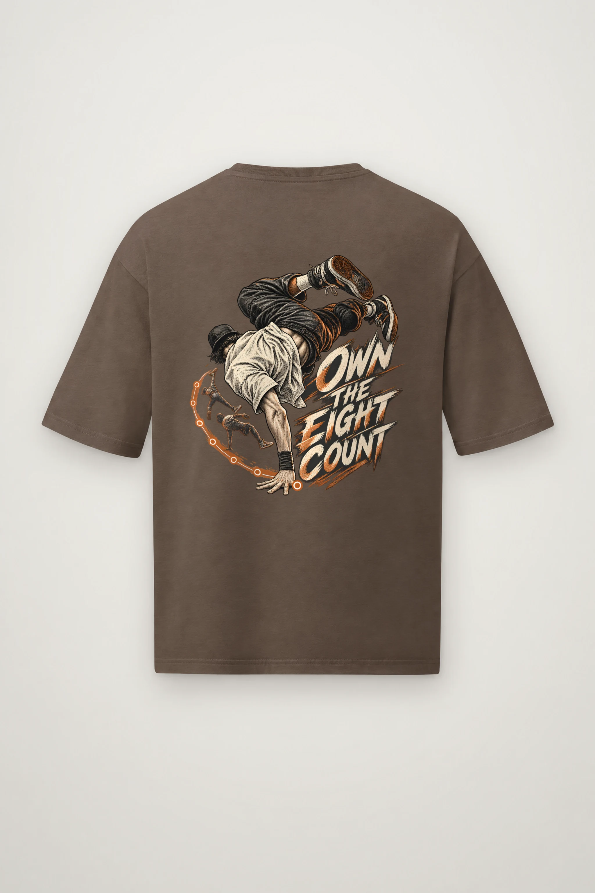 "Own the Eight Count" Men's Oversized Heavyweight Crewneck T-Shirt