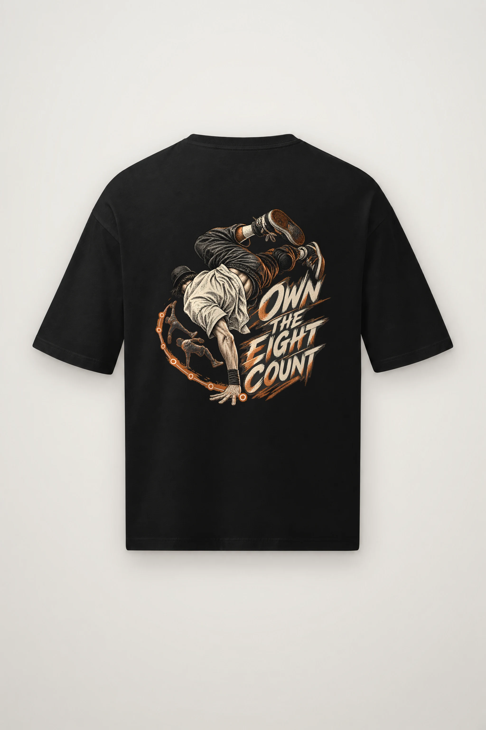 "Own the Eight Count" Men's Oversized Heavyweight Crewneck T-Shirt