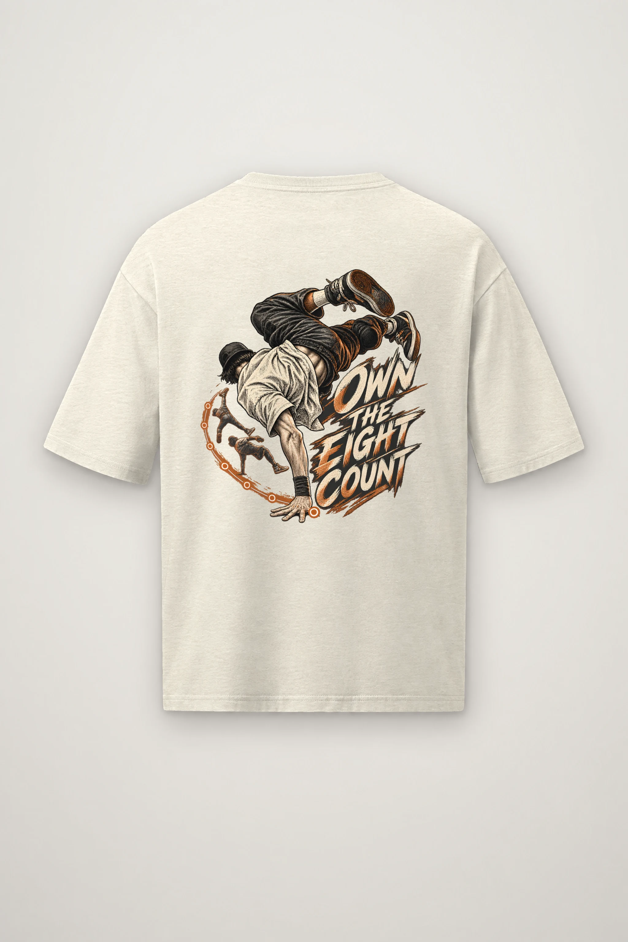 "Own the Eight Count" Men's Oversized Heavyweight Crewneck T-Shirt