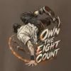 "Own the Eight Count" Men's Oversized Heavyweight Crewneck T-Shirt