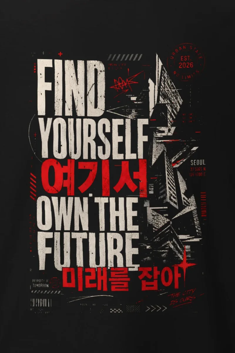 "Own the future" Heavyweight Unisex Crewneck T-shirt