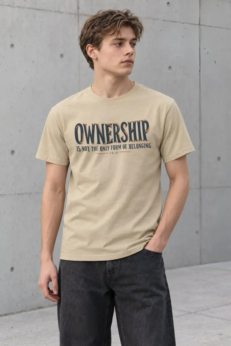 “Ownership Is Not the Only Form” Heavyweight Unisex Crewneck T-shirt
