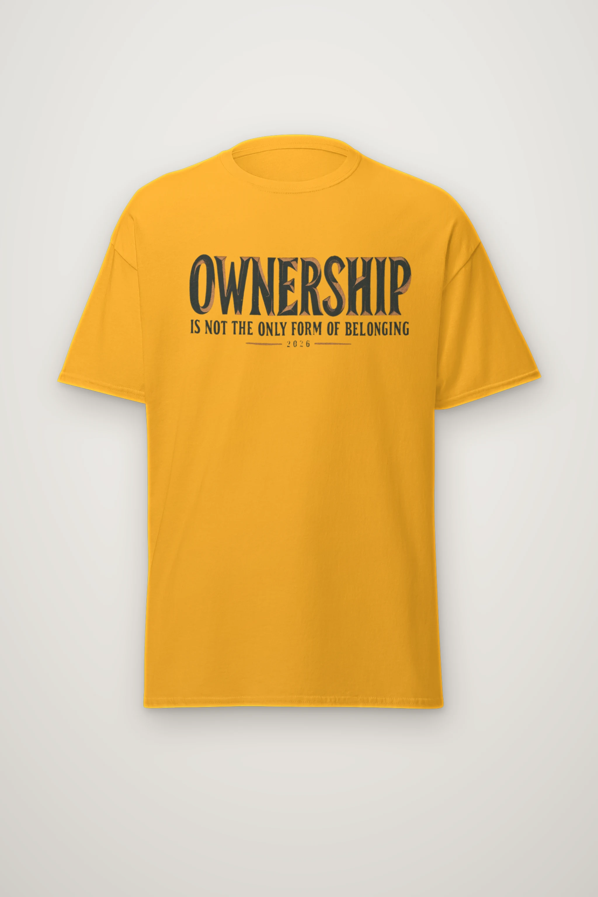 "Ownership Is Not the Only Form" Heavyweight Unisex Crewneck T-shirt