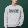 "Ownership Is Not the Only Form of Belonging" Heavy Blend Unisex Crewneck Sweatshirt