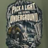 "Pack a Light Underground" Heavyweight Unisex Crewneck T-shirt
