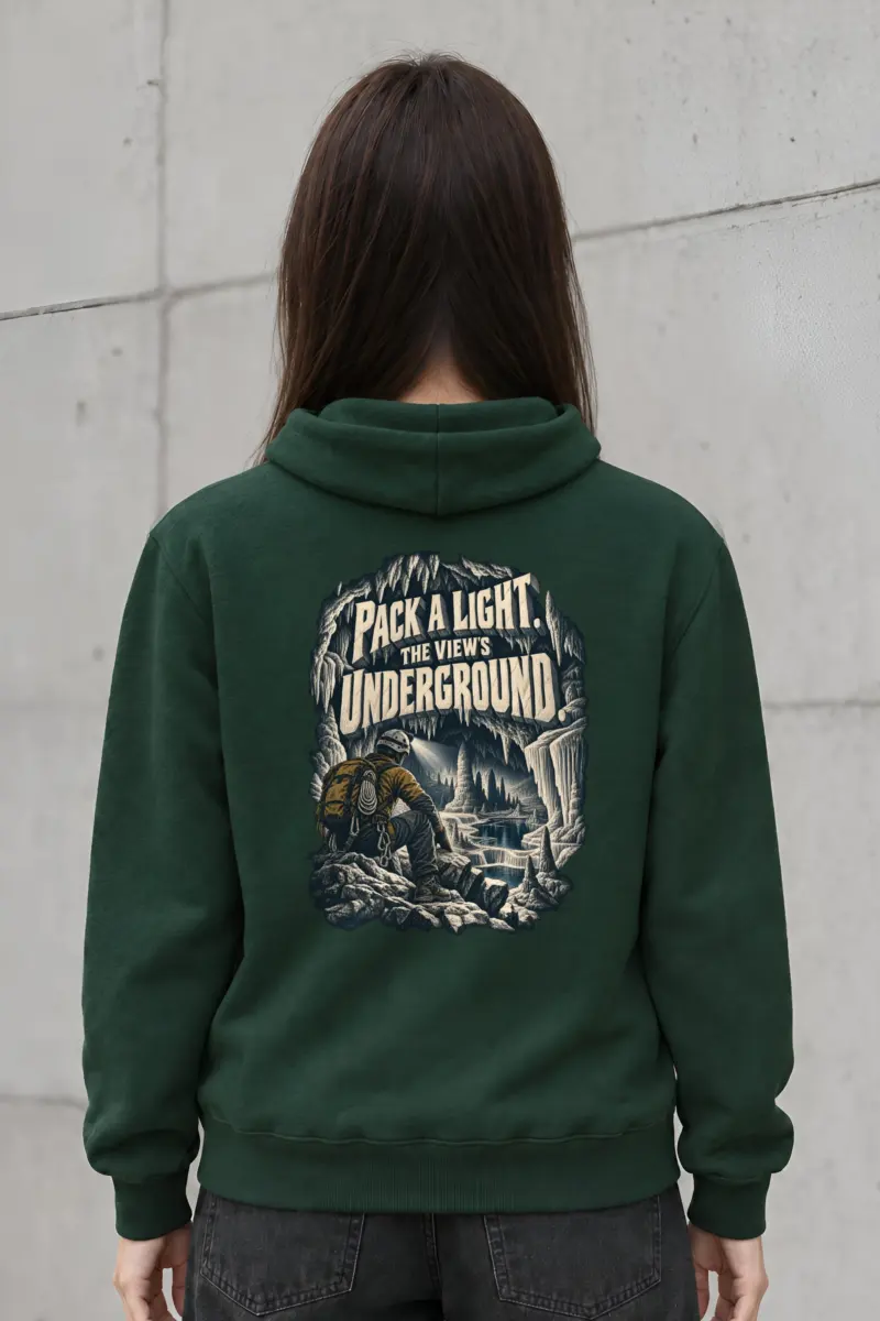 “Pack a Light Underground View” Heavy Blend Unisex Pullover Hoodie