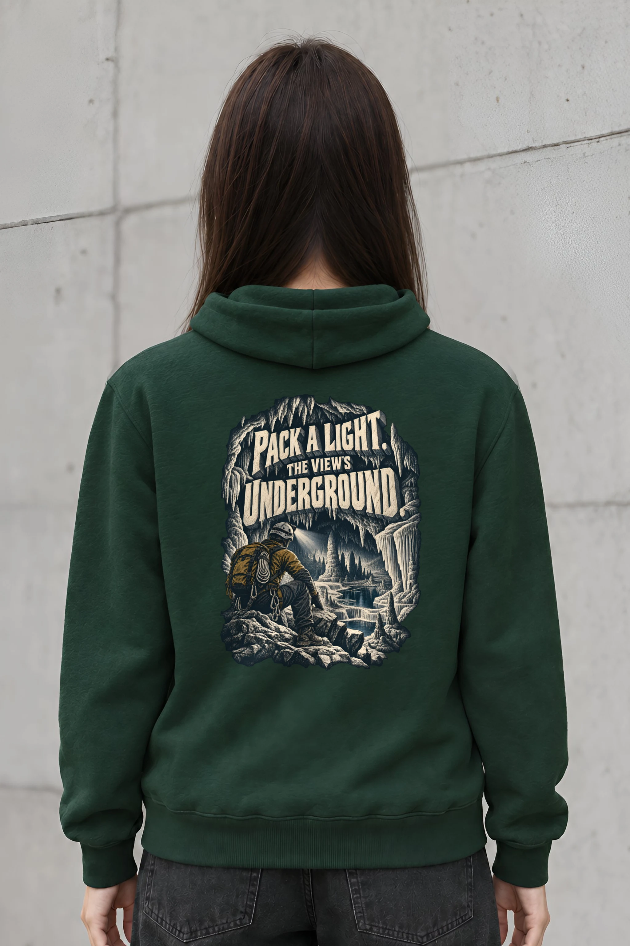 "Pack a Light Underground View" Heavy Blend Unisex Pullover Hoodie