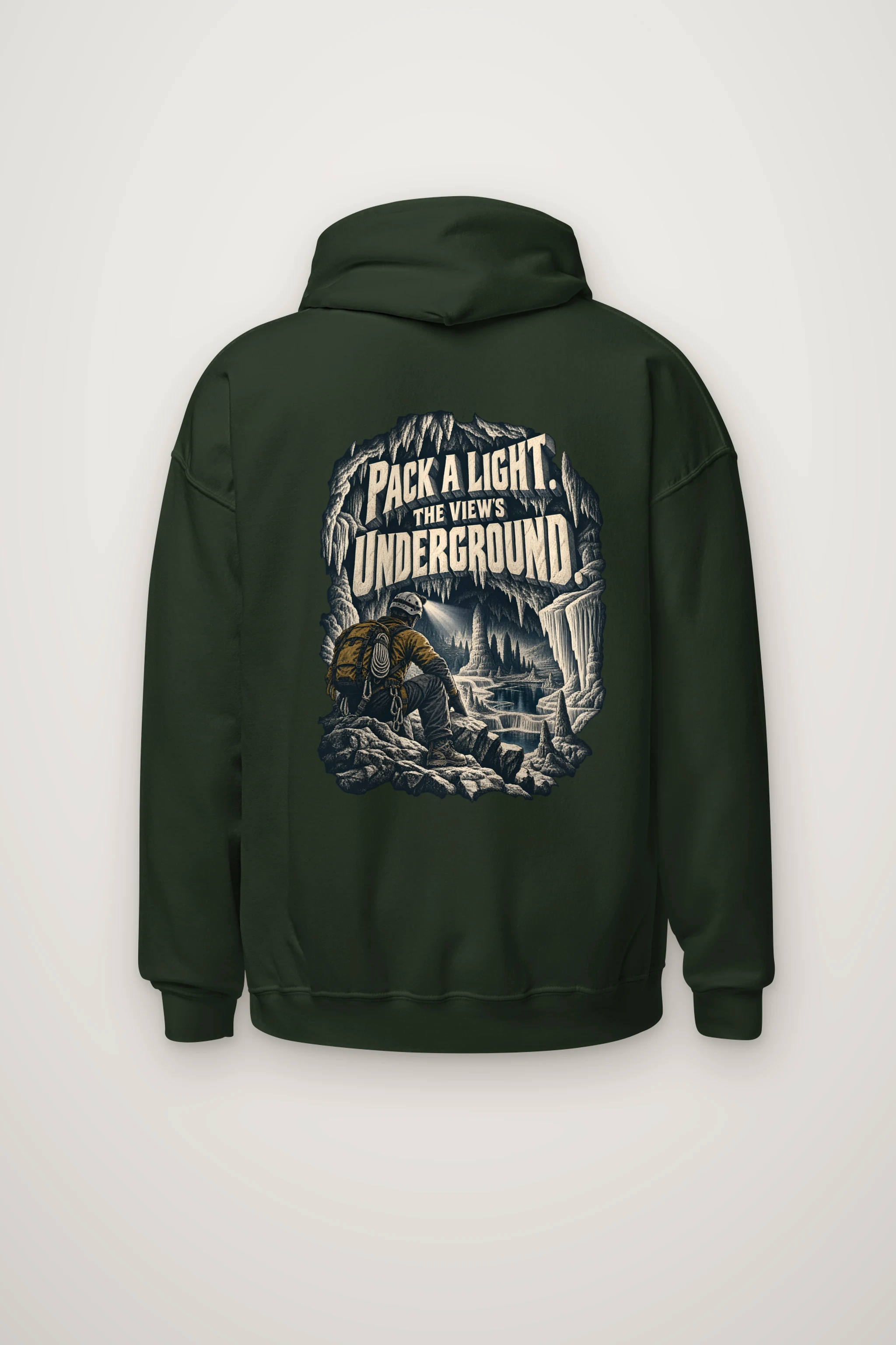 "Pack a Light Underground View" Heavy Blend Unisex Pullover Hoodie