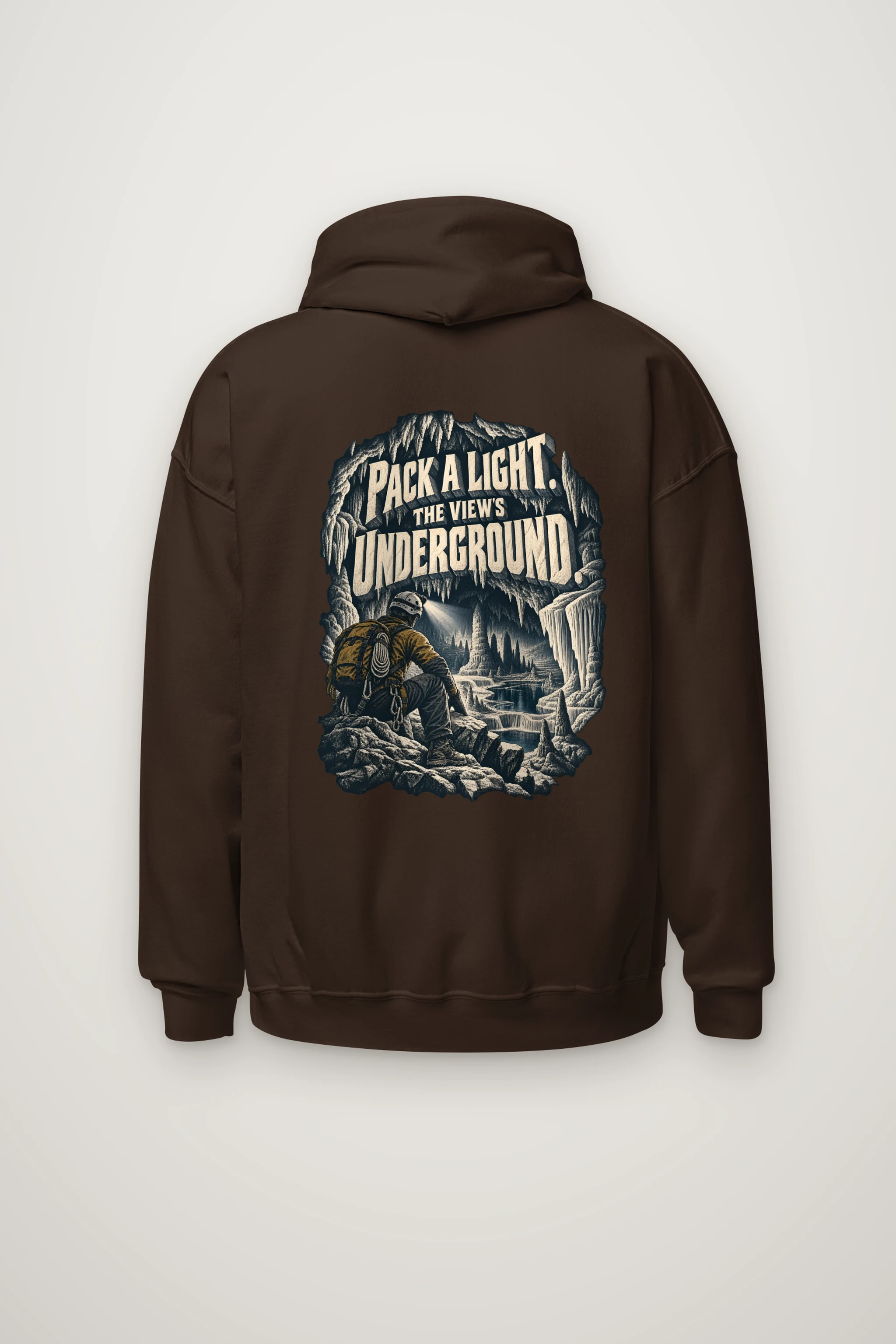 "Pack a Light Underground View" Heavy Blend Unisex Pullover Hoodie