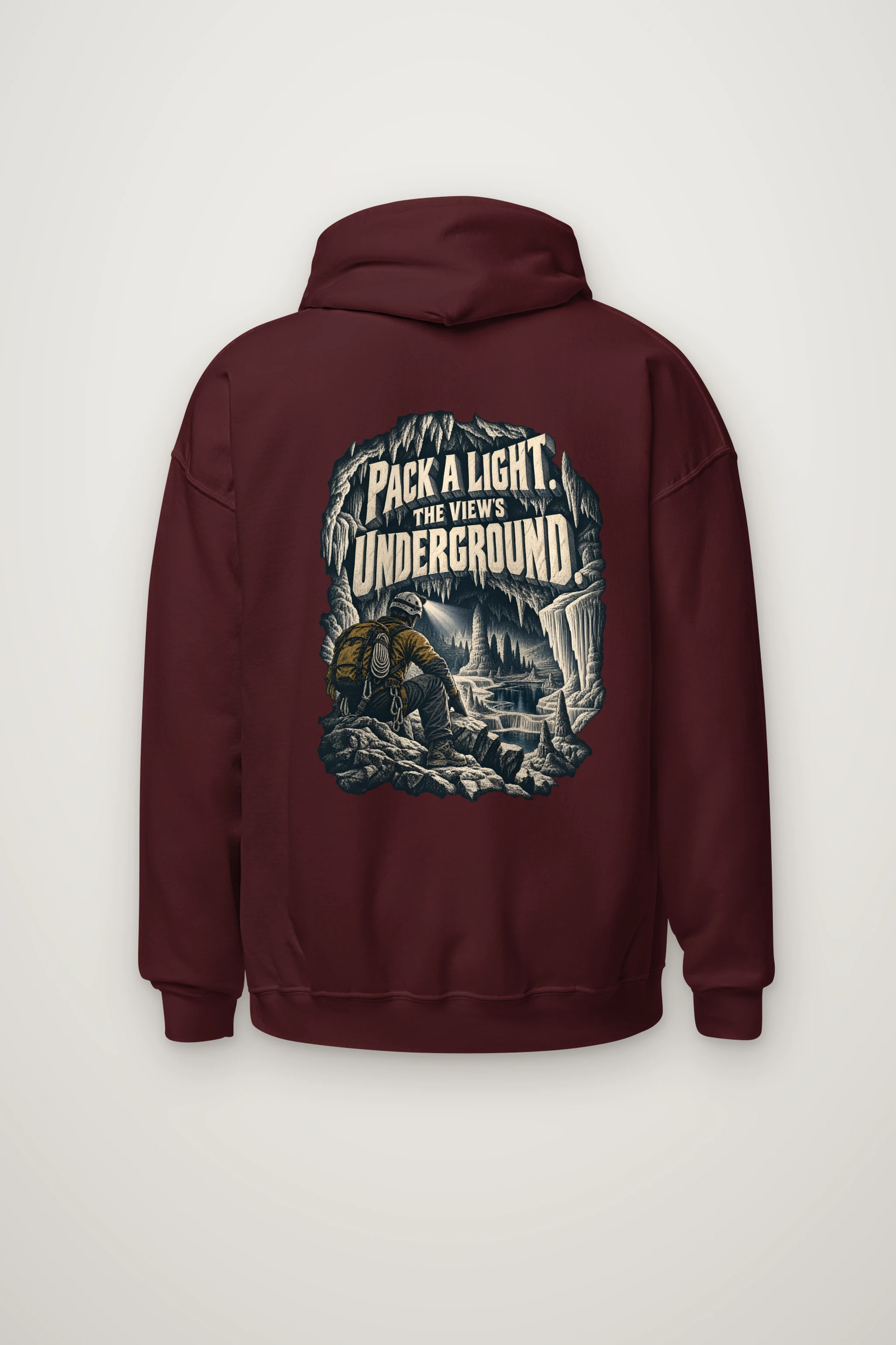 "Pack a Light Underground View" Heavy Blend Unisex Pullover Hoodie