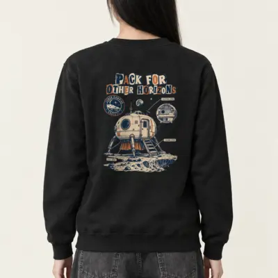 "Pack for Other Horizons" Heavy Blend Unisex Crewneck Sweatshirt