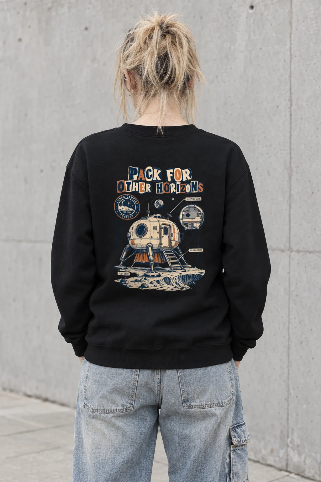 "Pack for Other Horizons" Heavy Blend Unisex Crewneck Sweatshirt