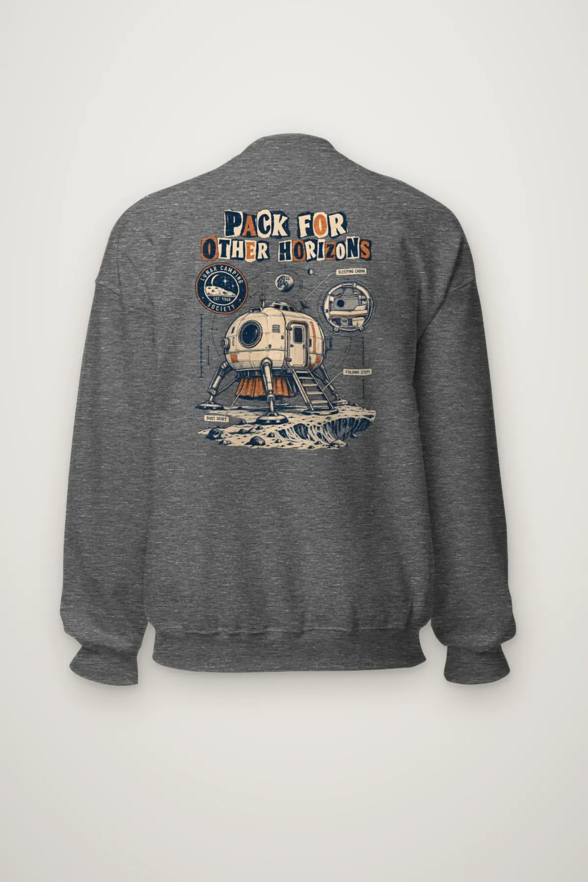 "Pack for Other Horizons" Heavy Blend Unisex Crewneck Sweatshirt