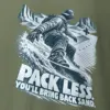 "Pack Less, Bring Back Sand" Heavyweight Unisex Crewneck T-shirt