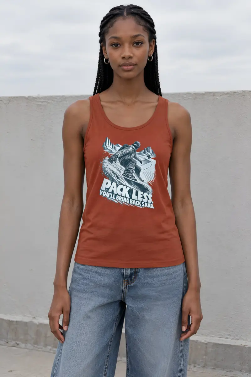 “Pack Less. You’ll Bring Back Sand” Unisex Jersey Tank