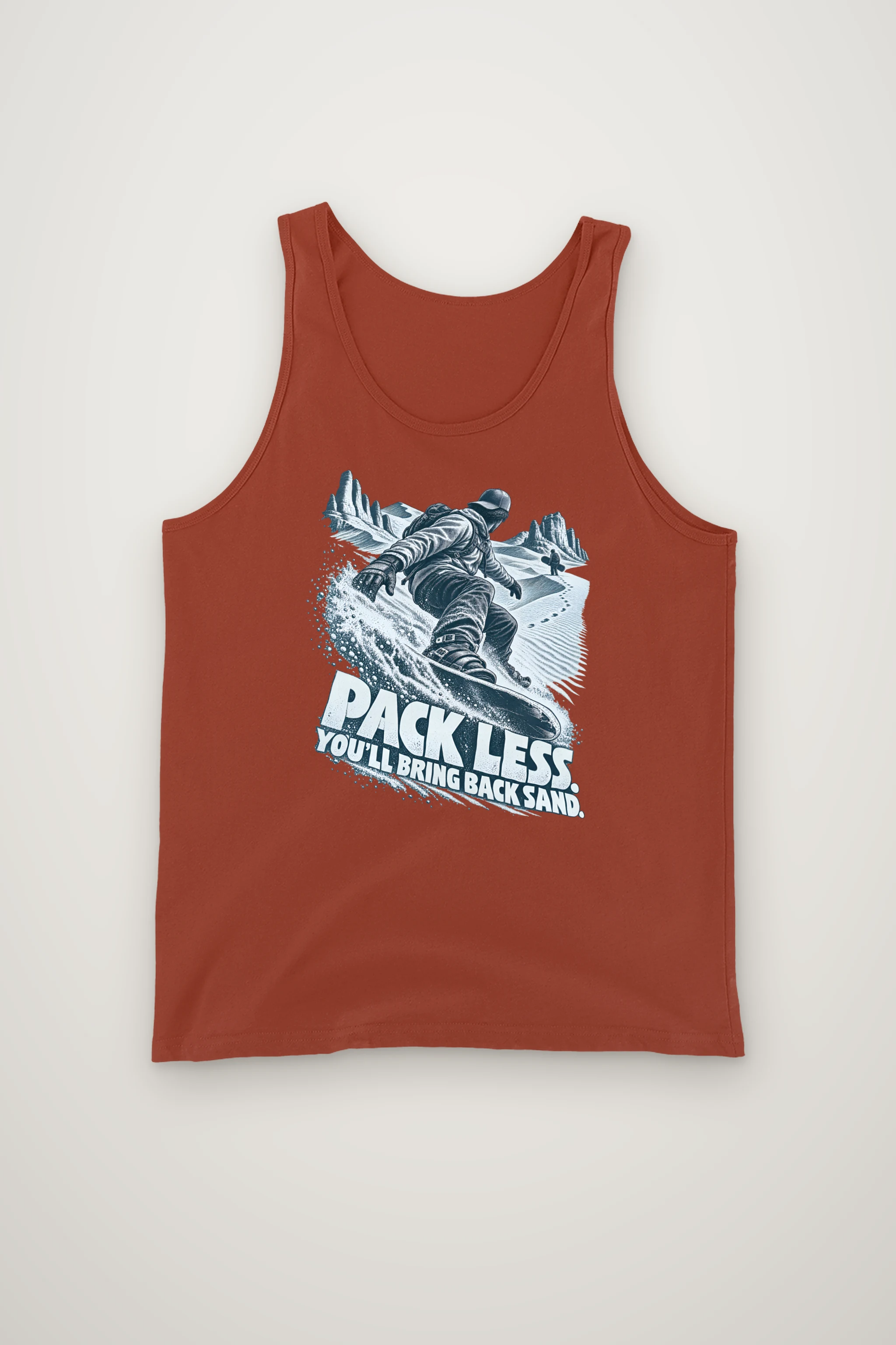"Pack Less. You'll Bring Back Sand" Unisex Jersey Tank
