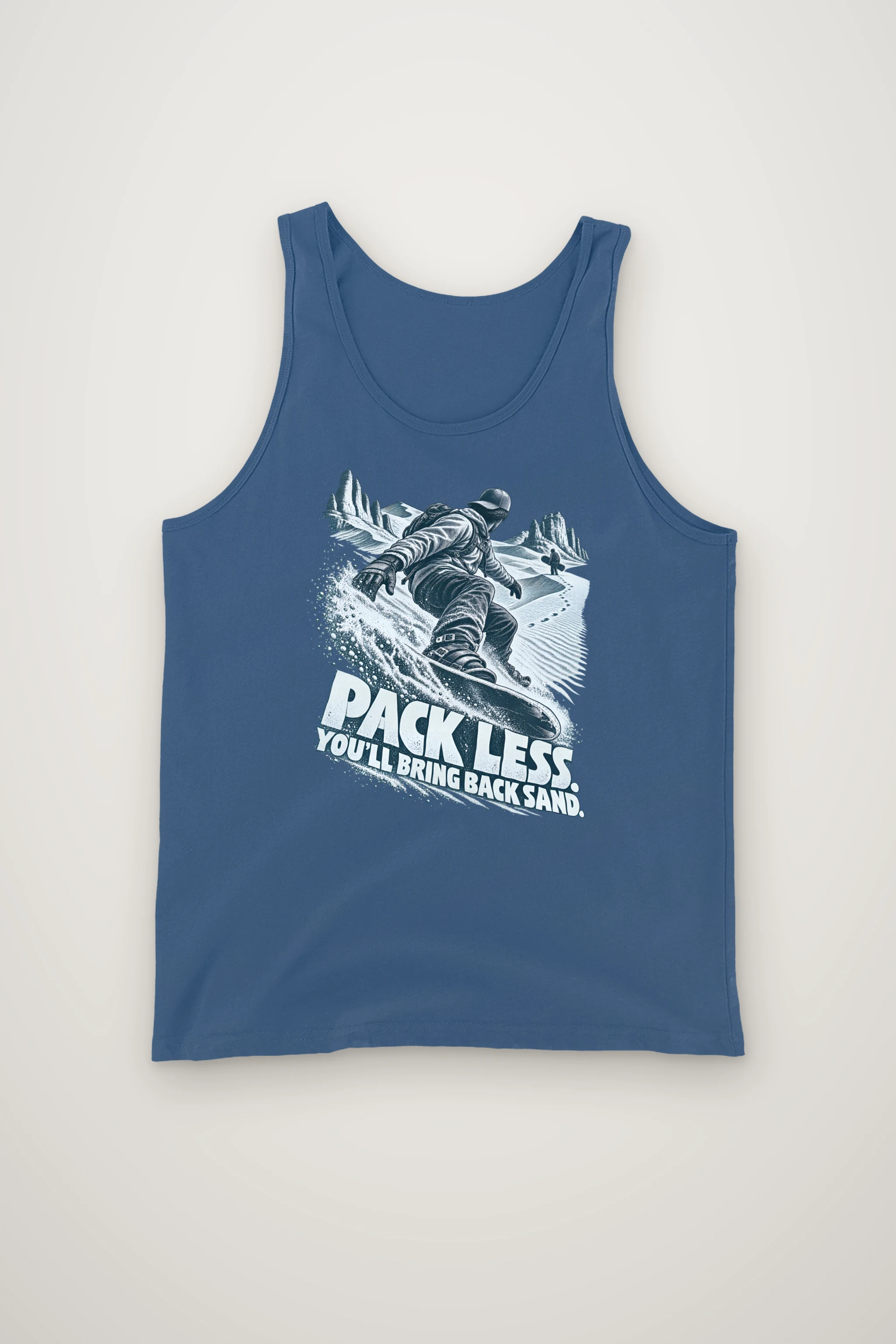 "Pack Less. You'll Bring Back Sand" Unisex Jersey Tank