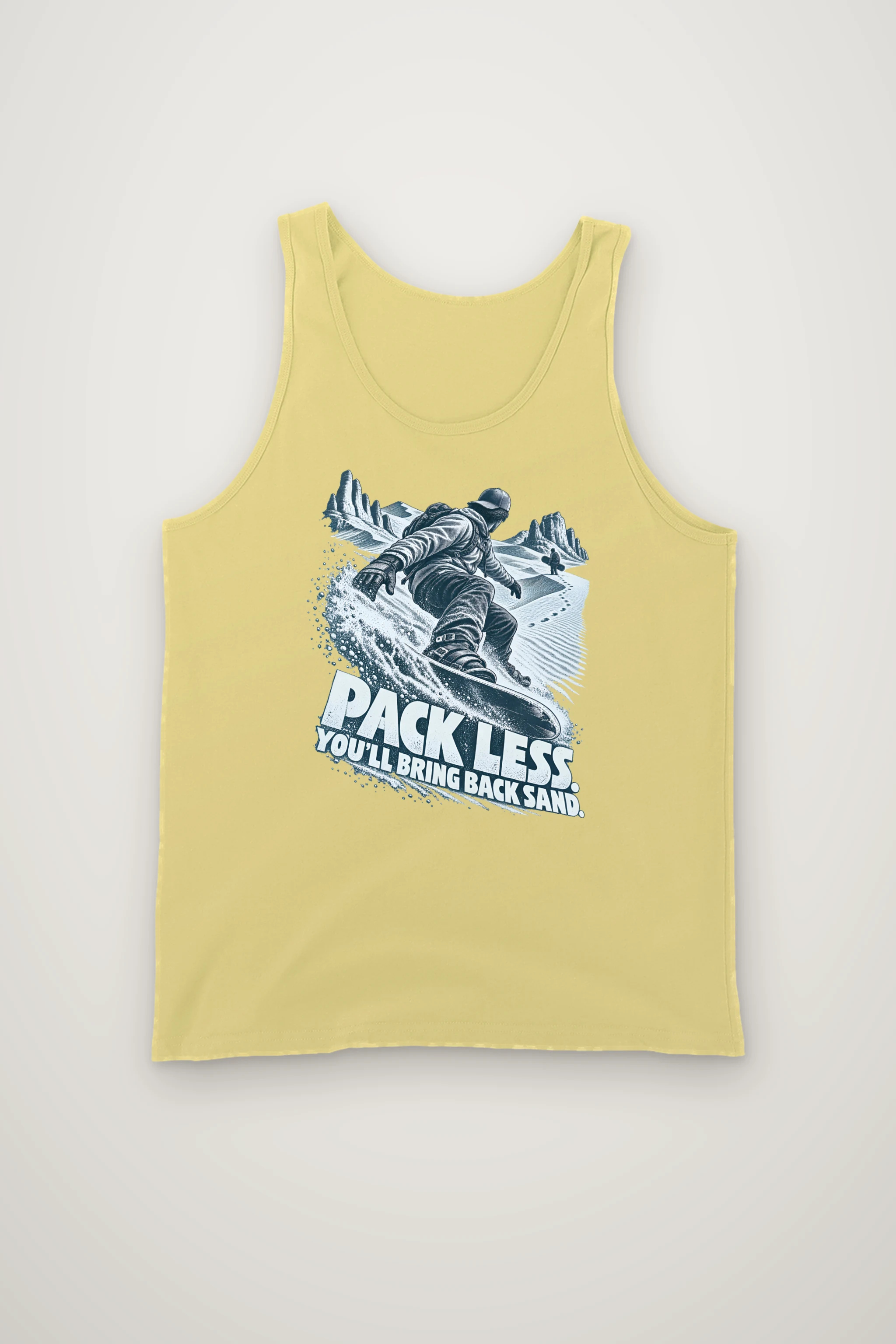 "Pack Less. You'll Bring Back Sand" Unisex Jersey Tank