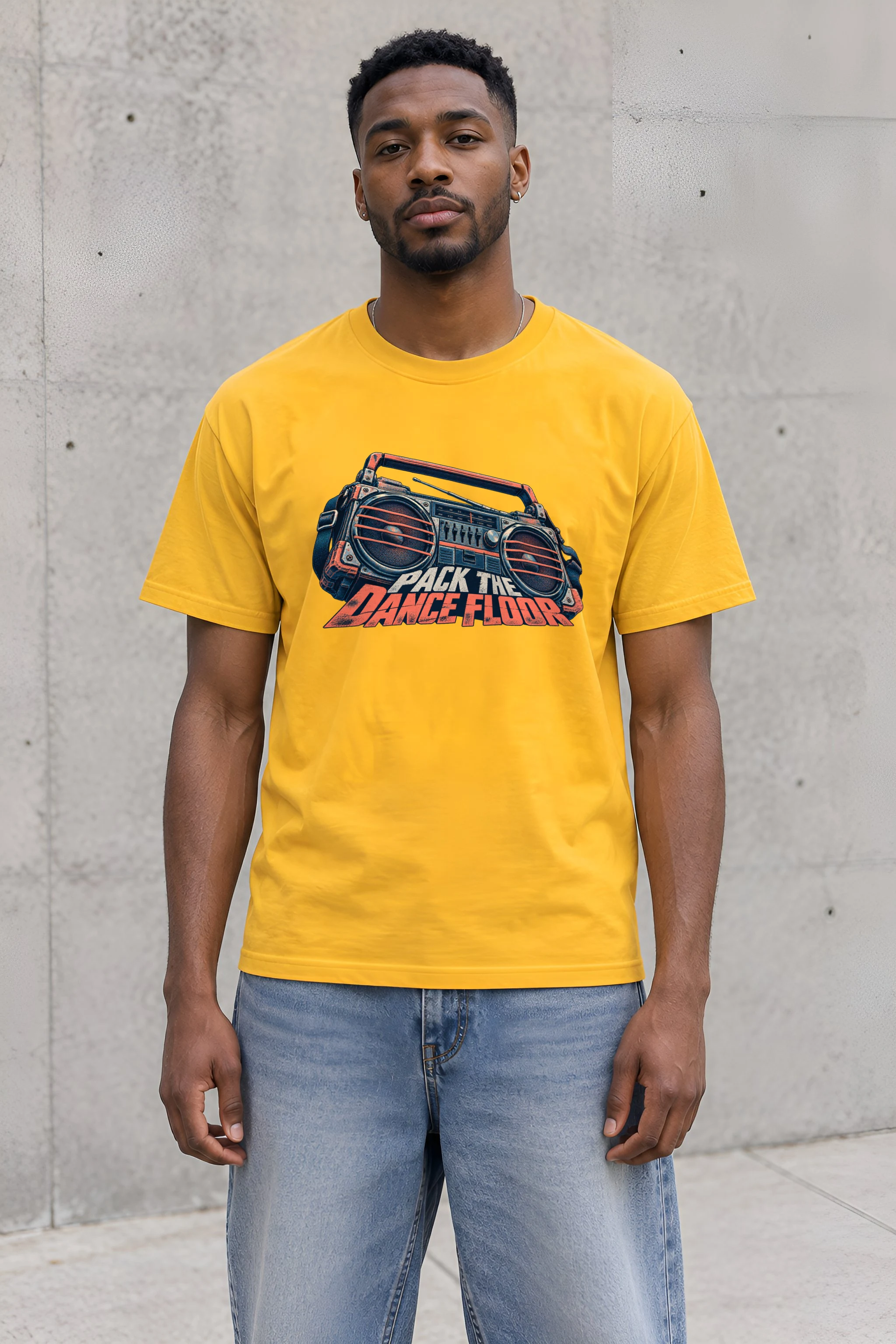 "Pack the Dance Floor" Heavyweight Unisex Crewneck T-shirt