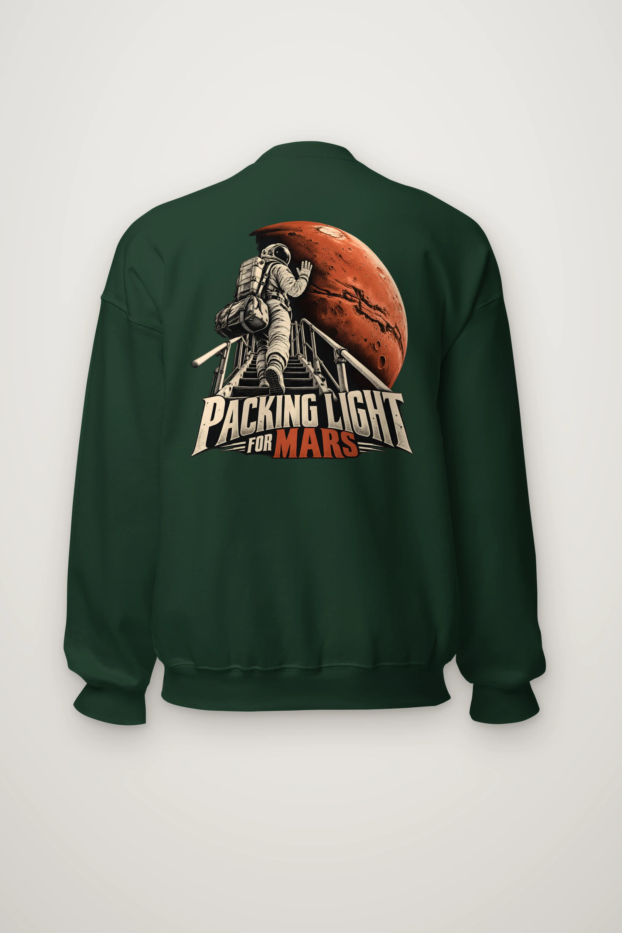 "Packing Light for Mars" Heavy Blend Unisex Crewneck Sweatshirt