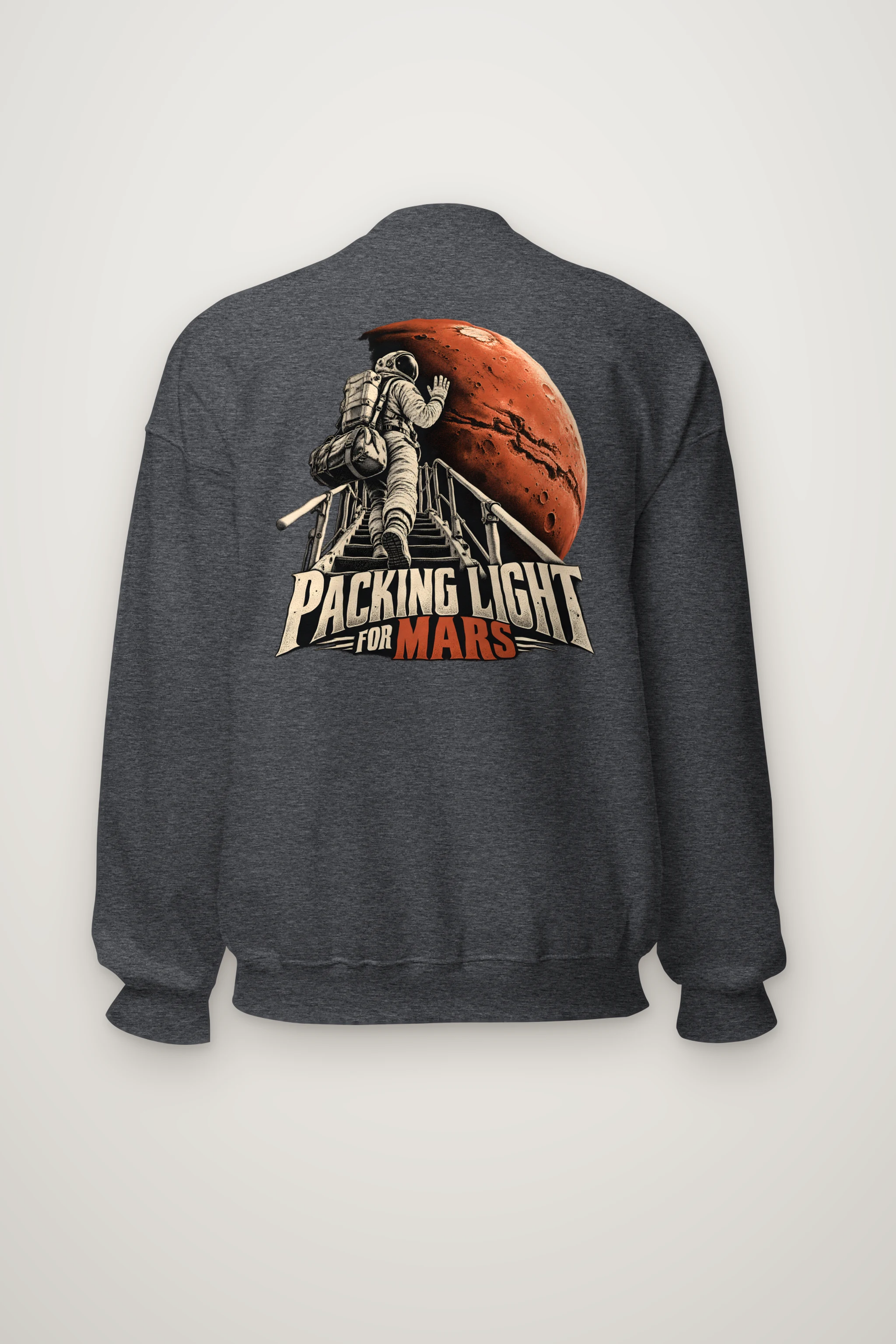 "Packing Light for Mars" Heavy Blend Unisex Crewneck Sweatshirt