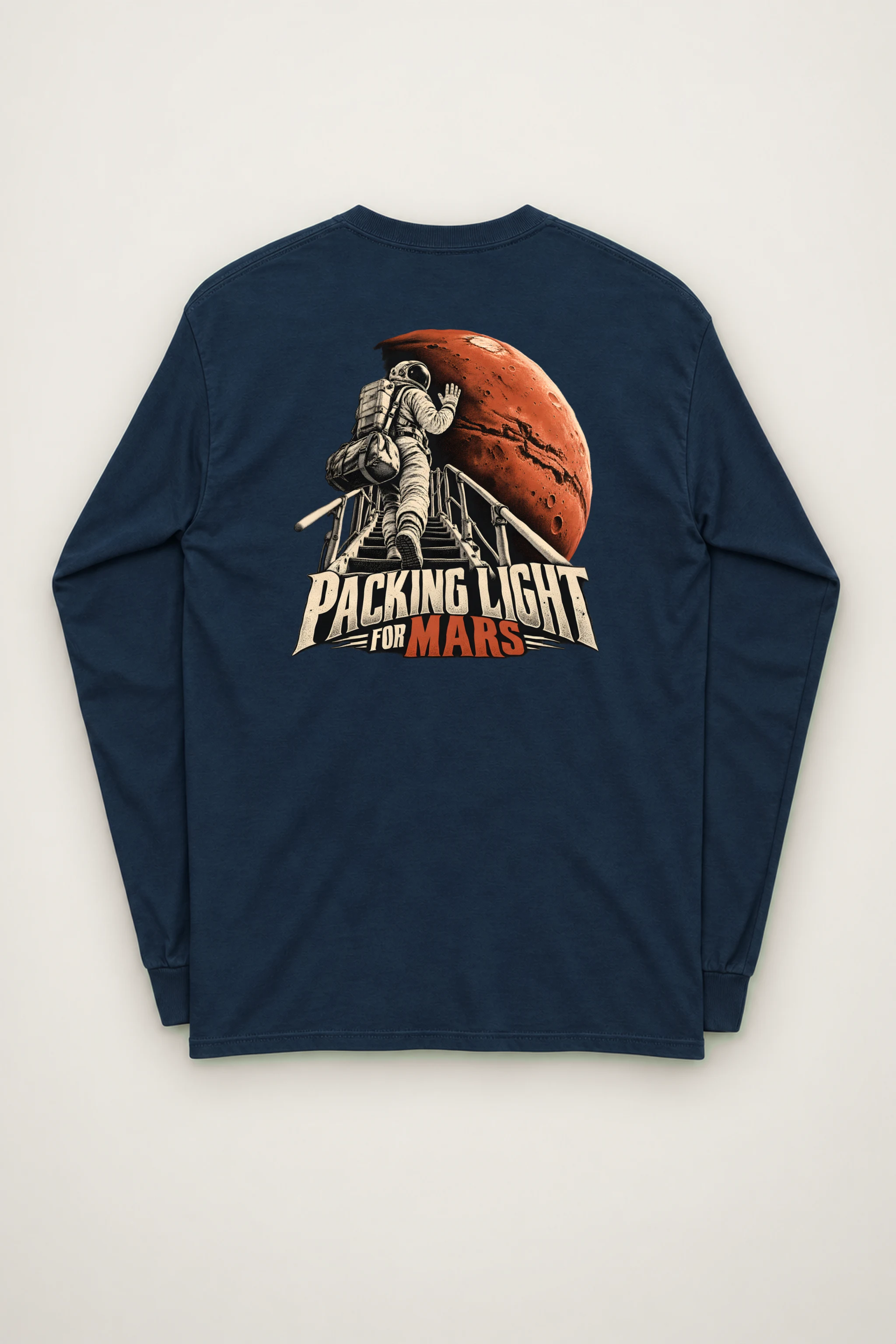 "Packing Light for Mars" Unisex Longsleeve T-shirt