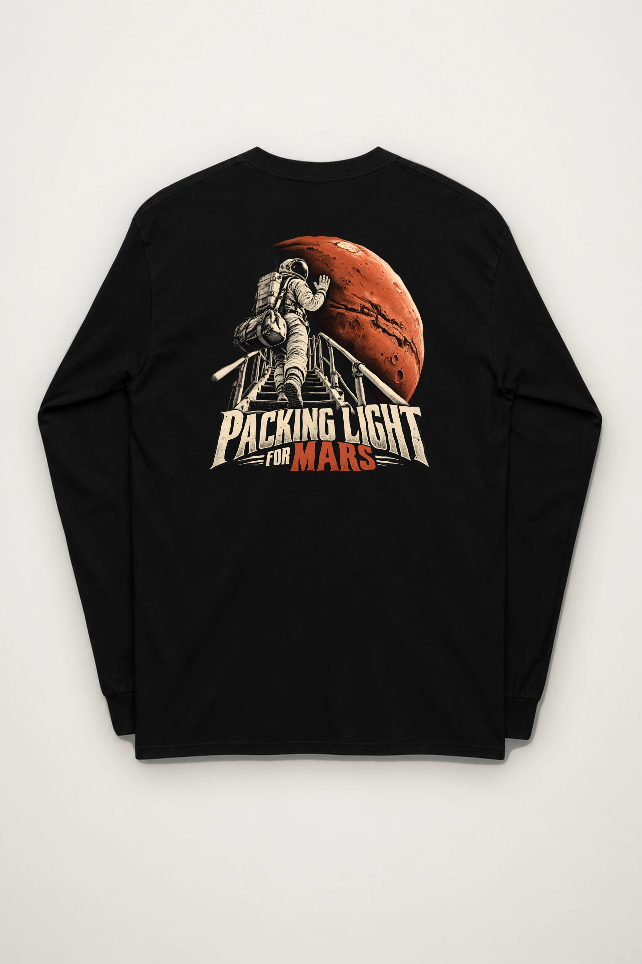 "Packing Light for Mars" Unisex Longsleeve T-shirt