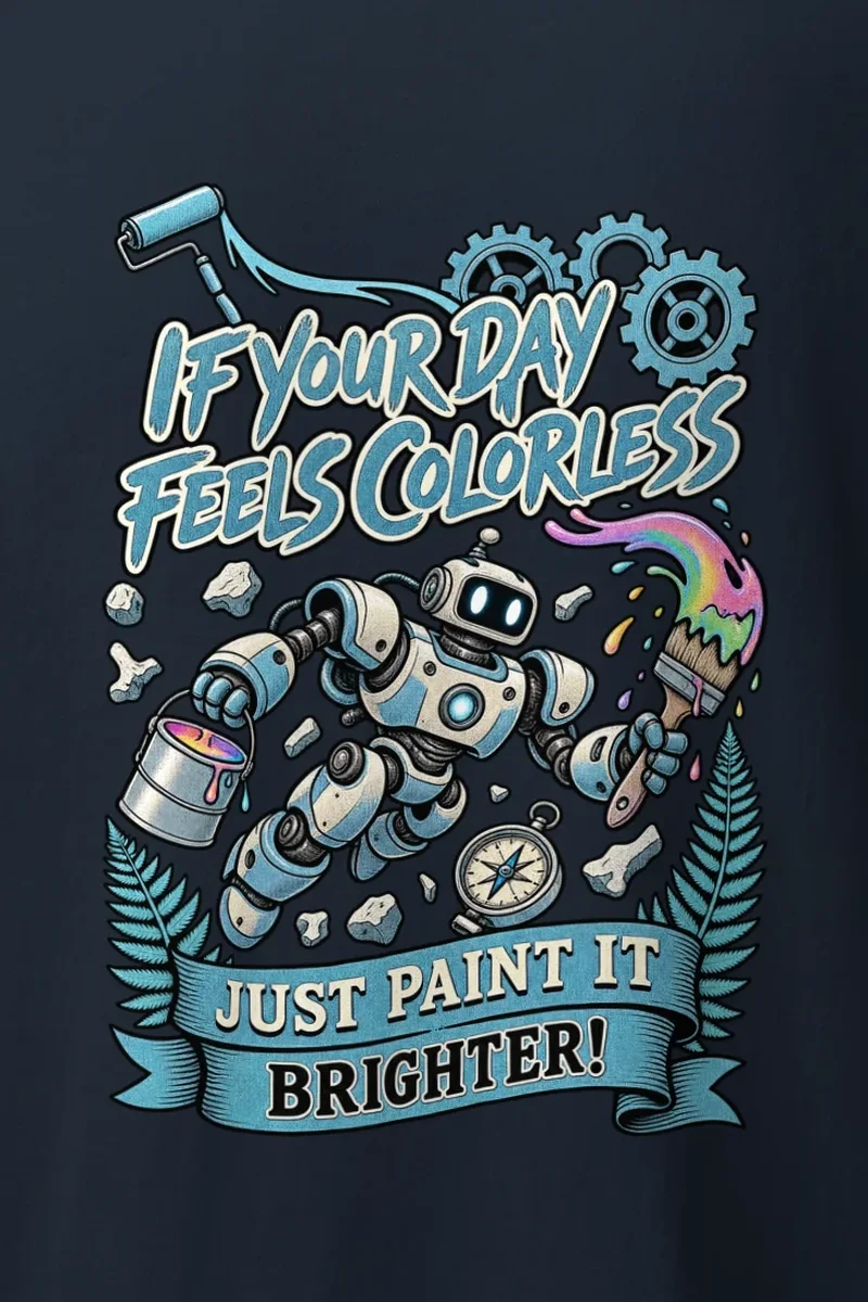 "Paint It Brighter" Heavyweight Unisex Crewneck T-shirt