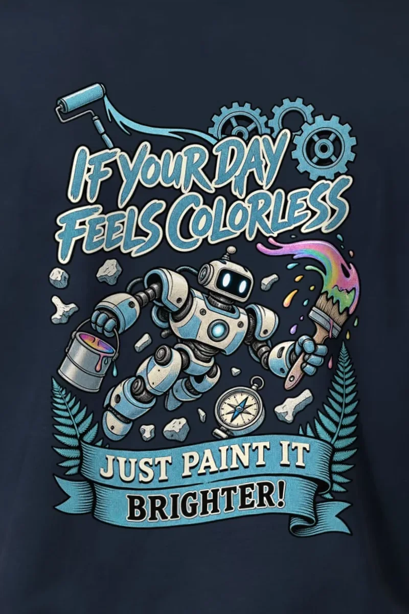 "Paint It Brighter" Heavyweight Unisex Crewneck T-shirt