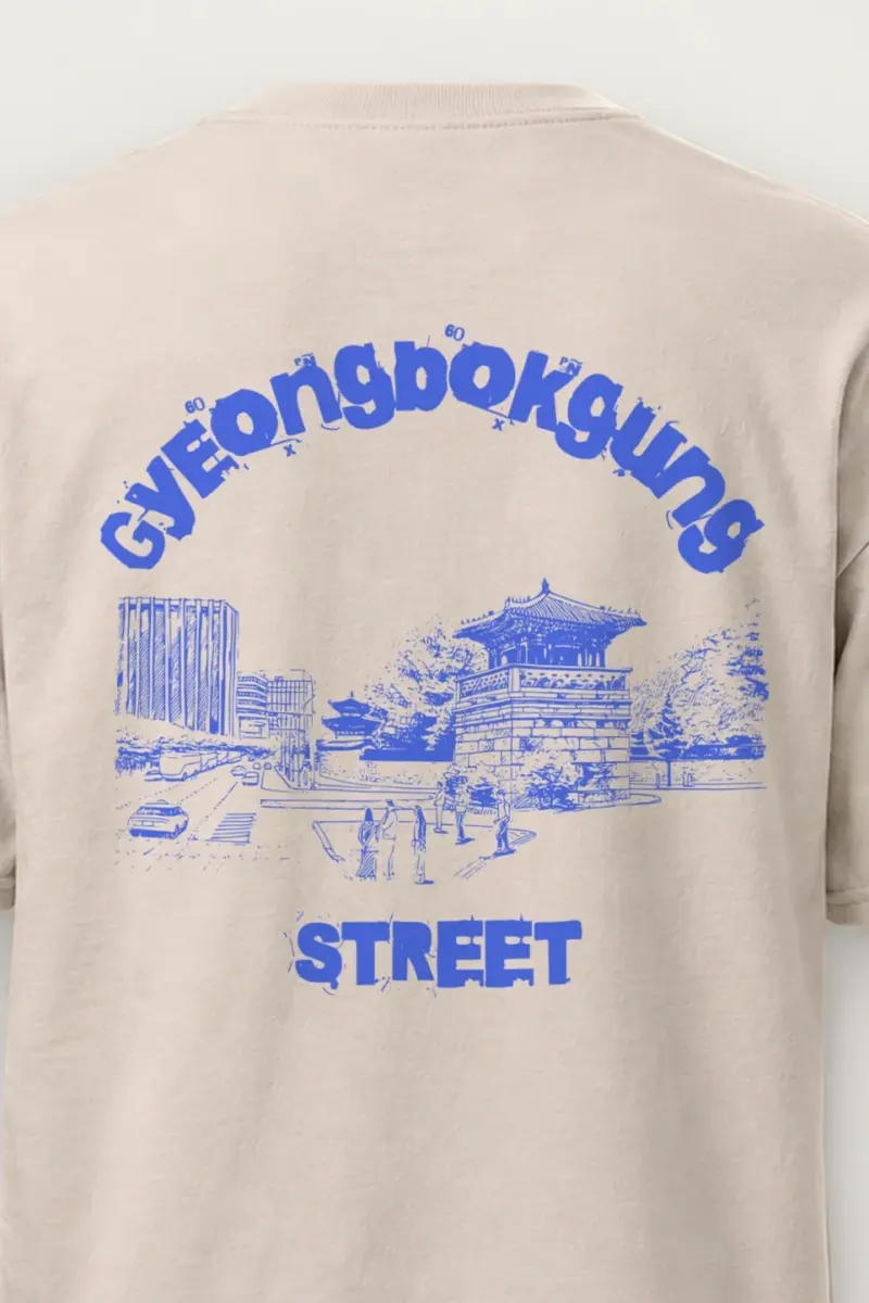 "Palace Lane Blueprint" Heavyweight Unisex Crewneck T-shirt