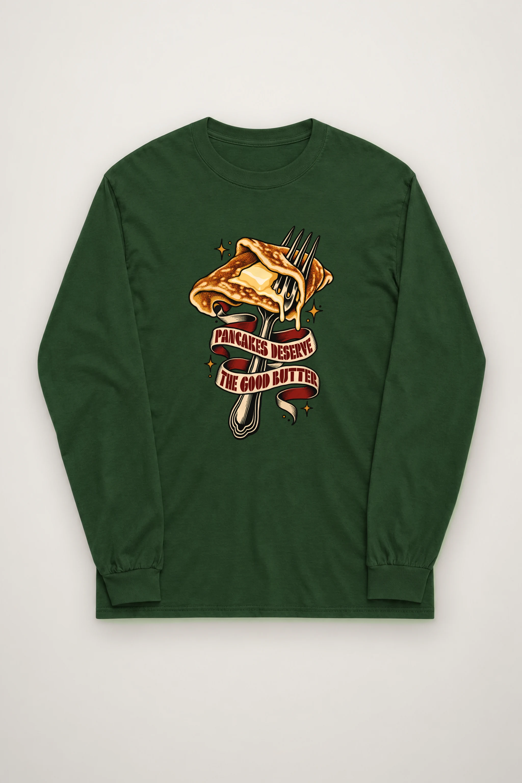 "Pancakes Deserve The Good Butter" Unisex Longsleeve T-shirt