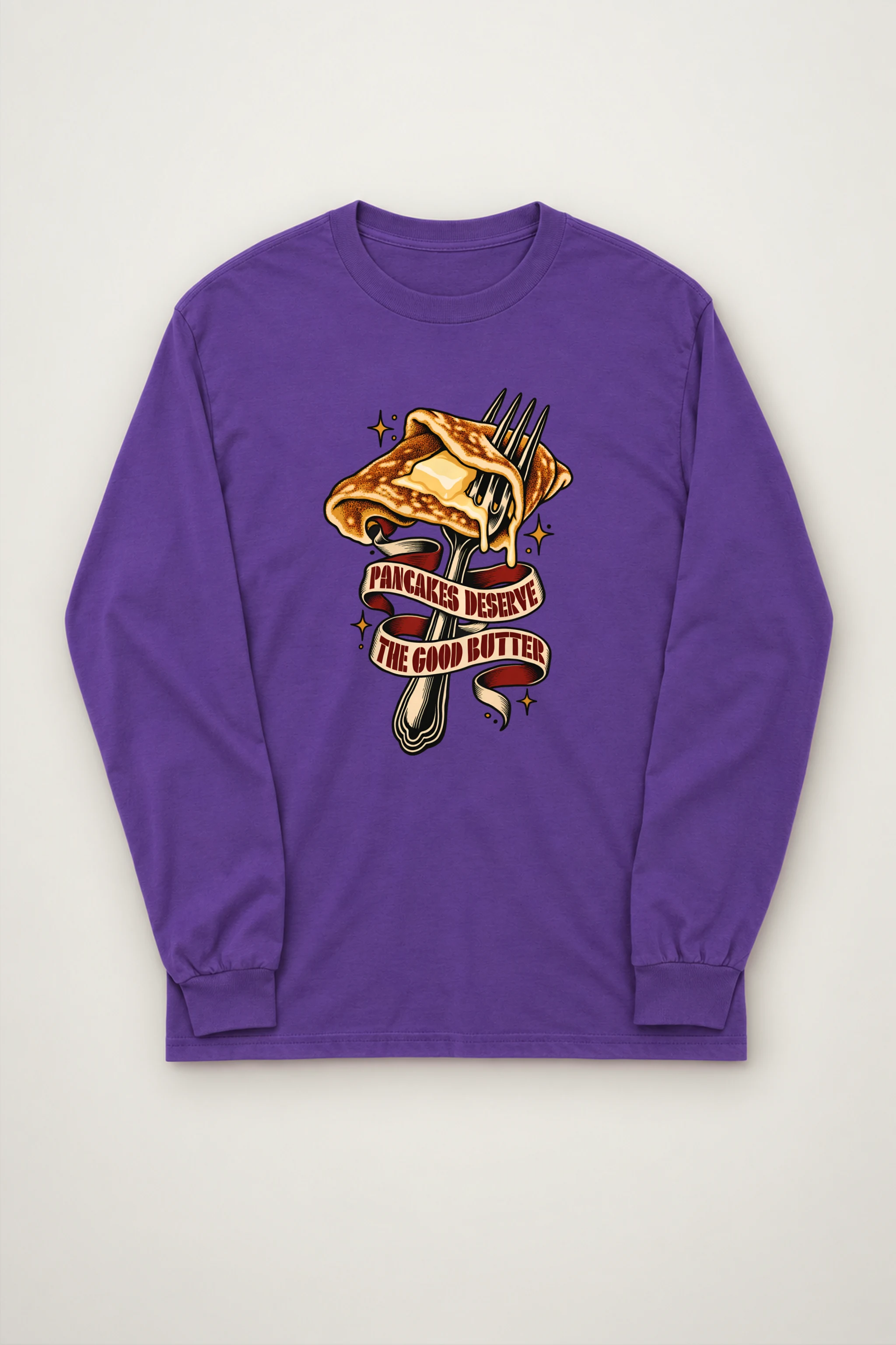 "Pancakes Deserve The Good Butter" Unisex Longsleeve T-shirt