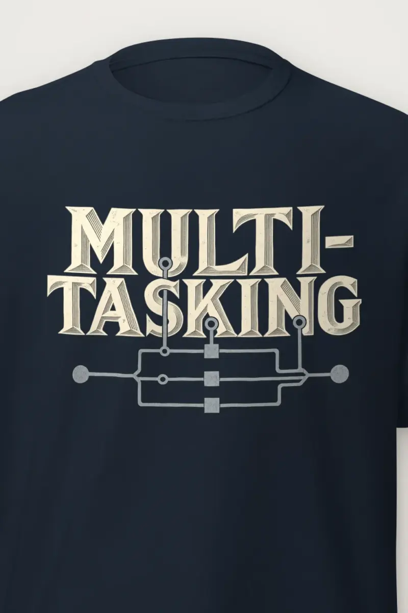 "Parallel Logic" Heavyweight Unisex Crewneck T-shirt