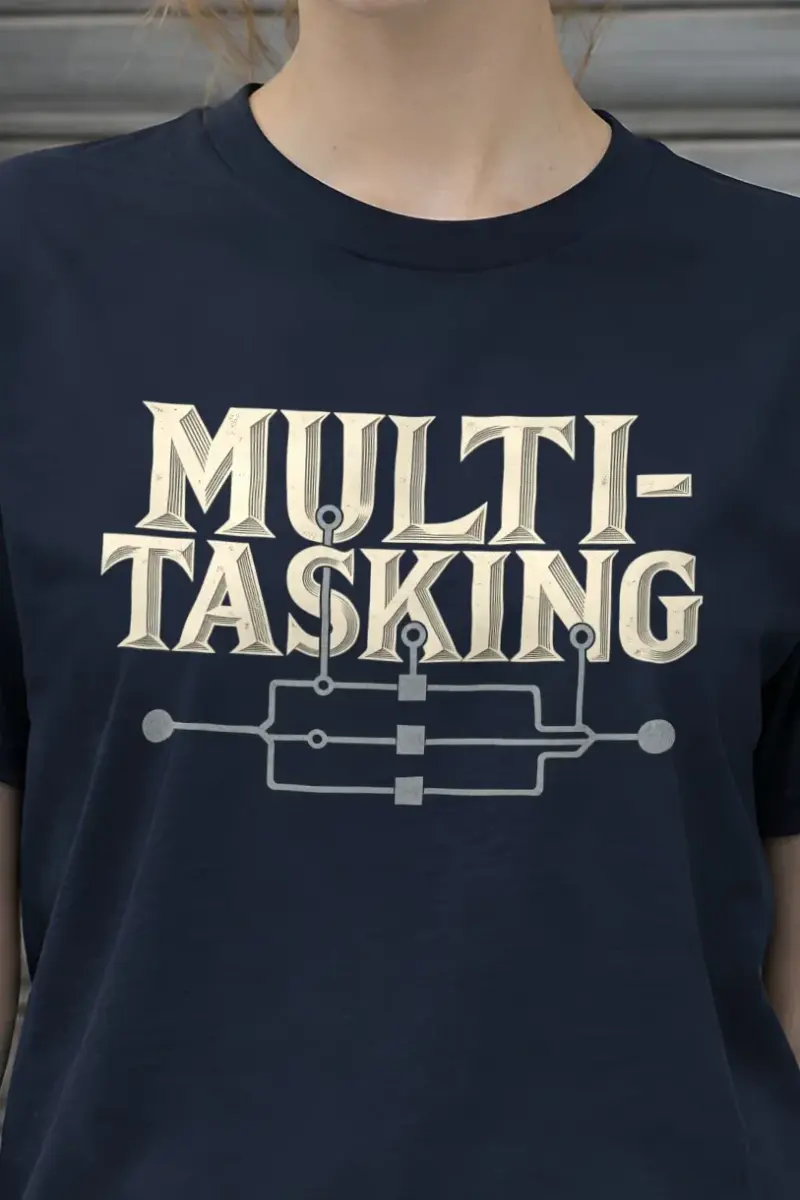 "Parallel Logic" Heavyweight Unisex Crewneck T-shirt