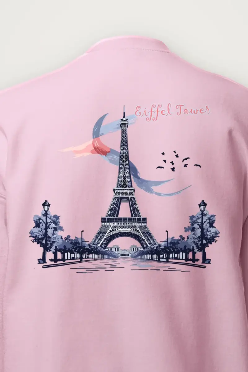 "Paris Tower Sketch" Heavy Blend Unisex Crewneck Sweatshirt