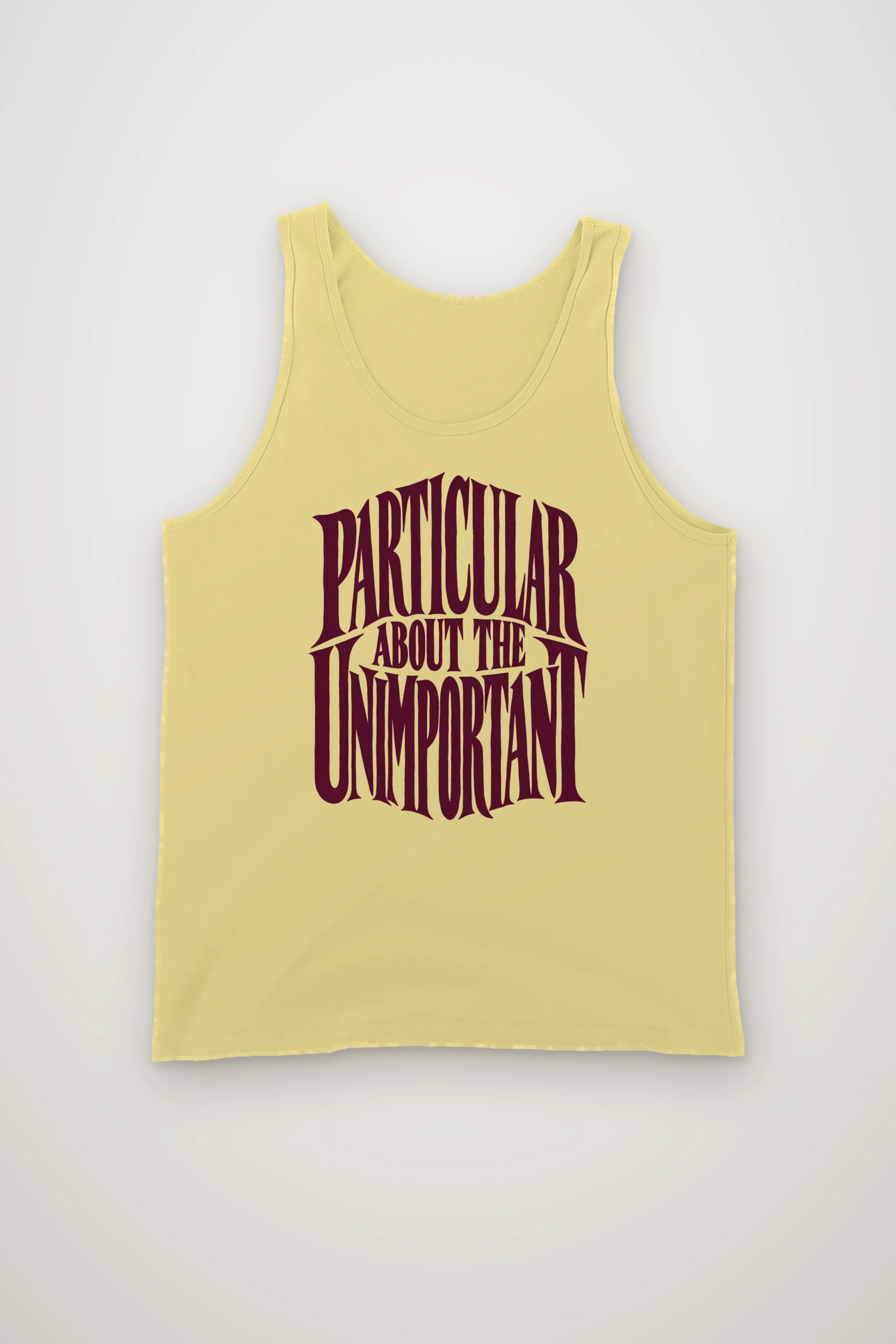 "Particular About the Unimportant" Unisex Jersey Tank