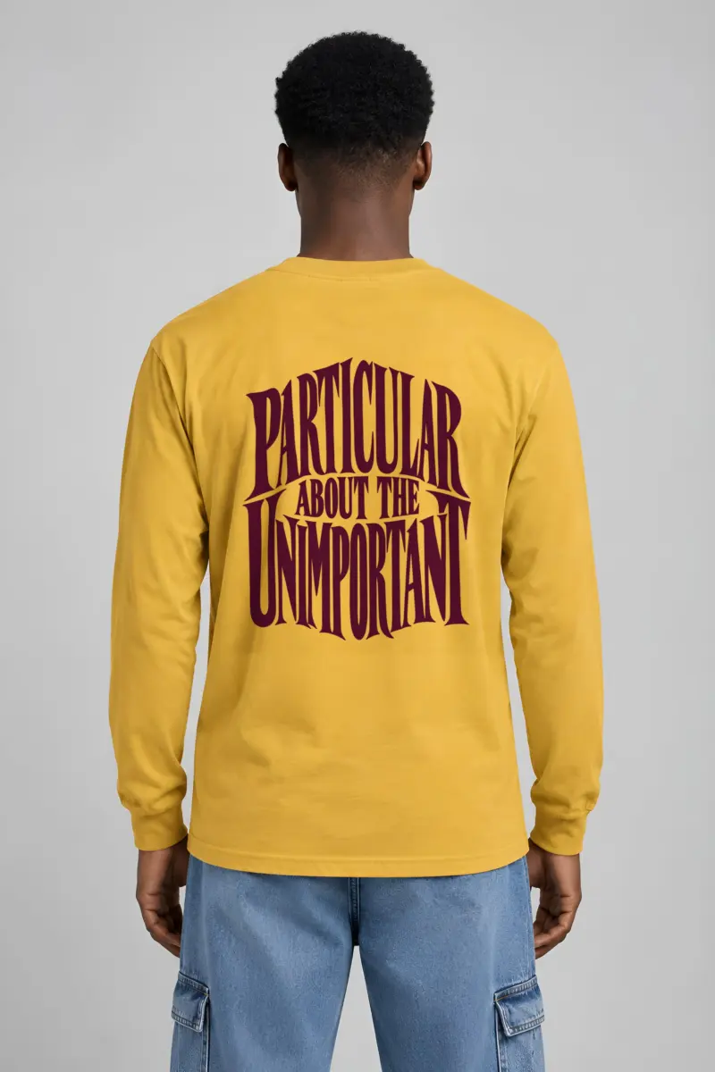 “Particular About the Unimportant” Unisex Longsleeve T-shirt