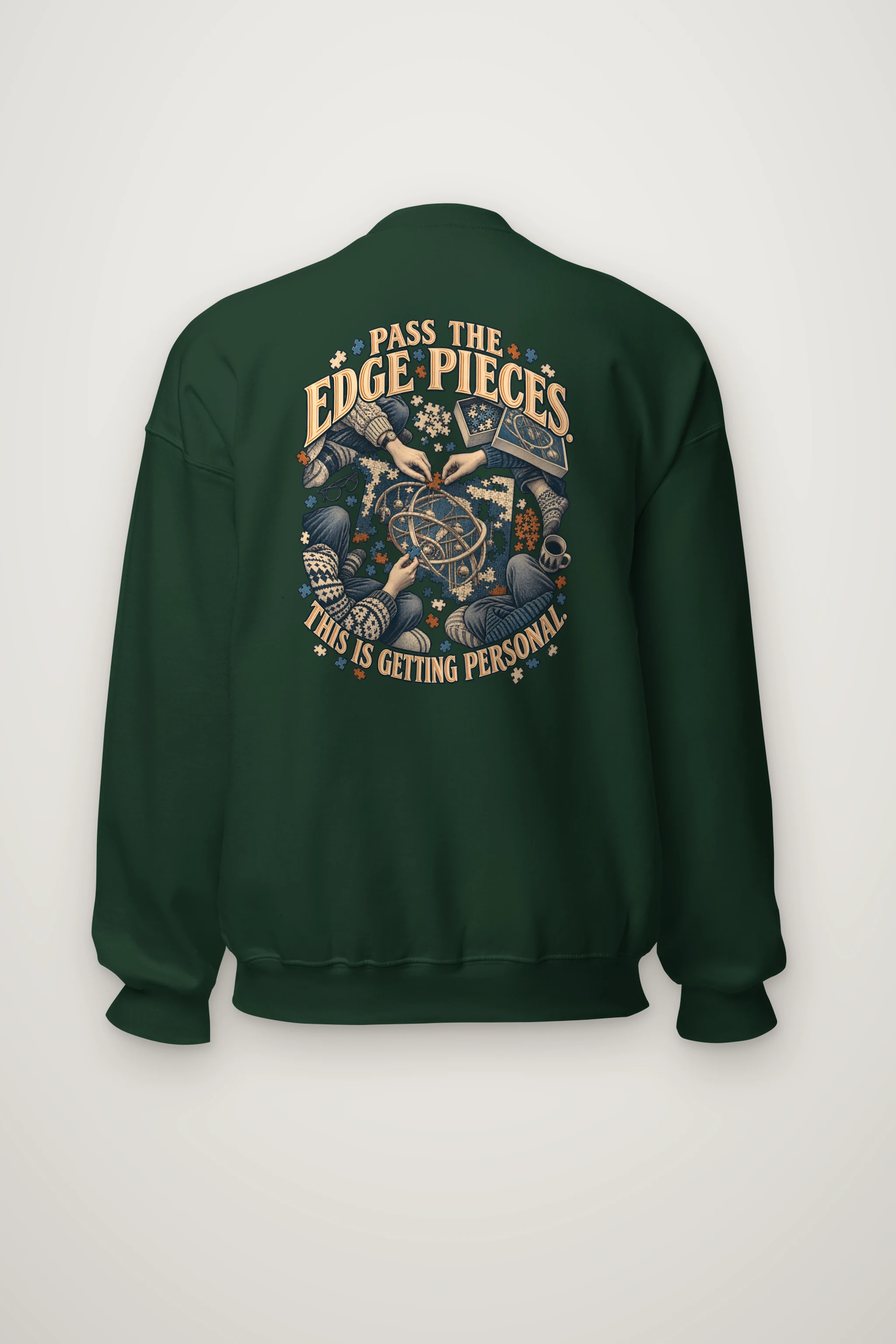 "Pass the Edge Pieces" Heavy Blend Unisex Crewneck Sweatshirt