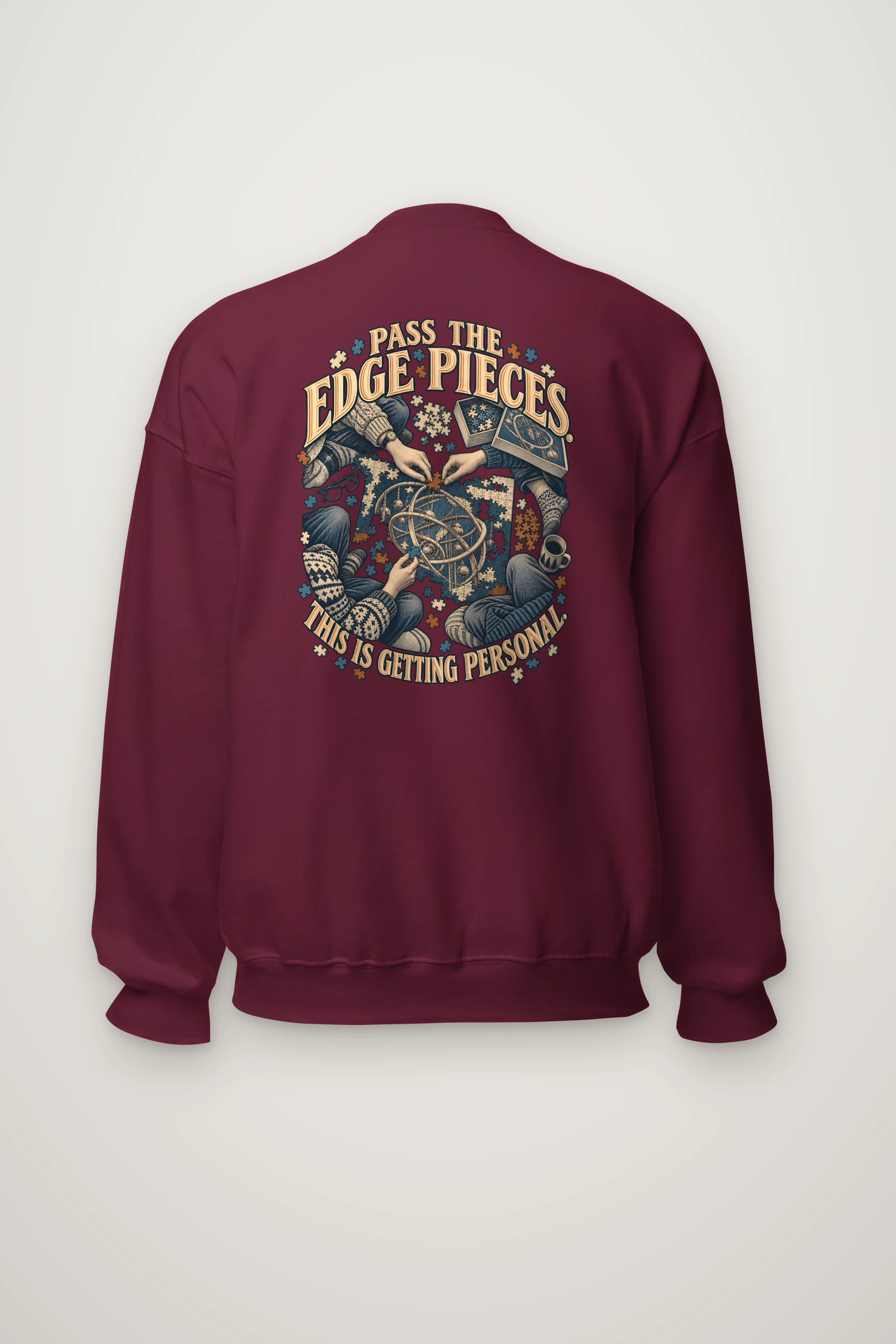 "Pass the Edge Pieces" Heavy Blend Unisex Crewneck Sweatshirt