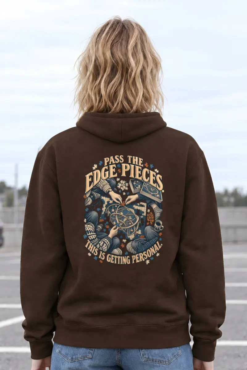 "Pass the Edge Pieces" Heavy Blend Unisex Pullover Hoodie