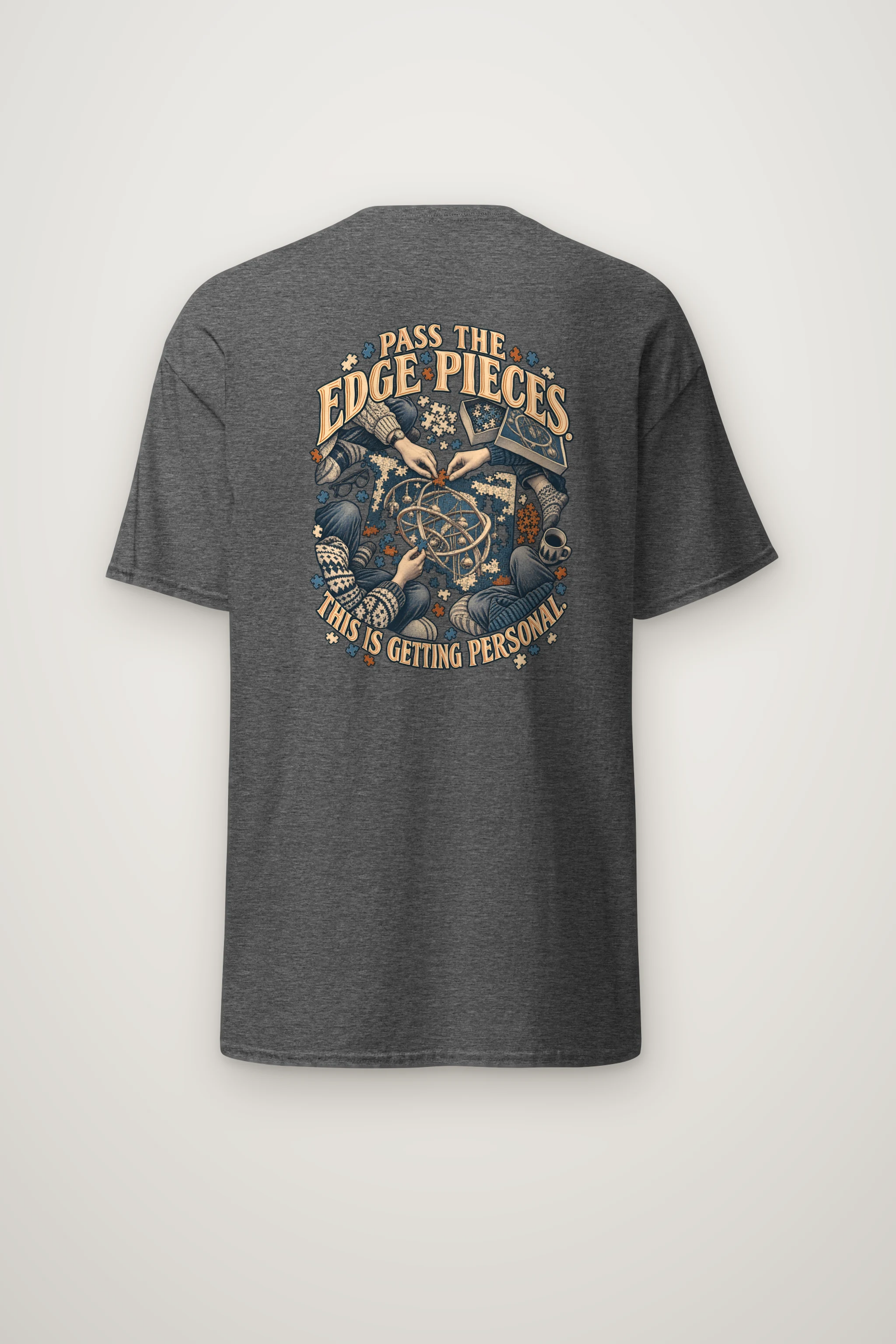 "Pass the Edge Pieces" Heavyweight Unisex Crewneck T-shirt