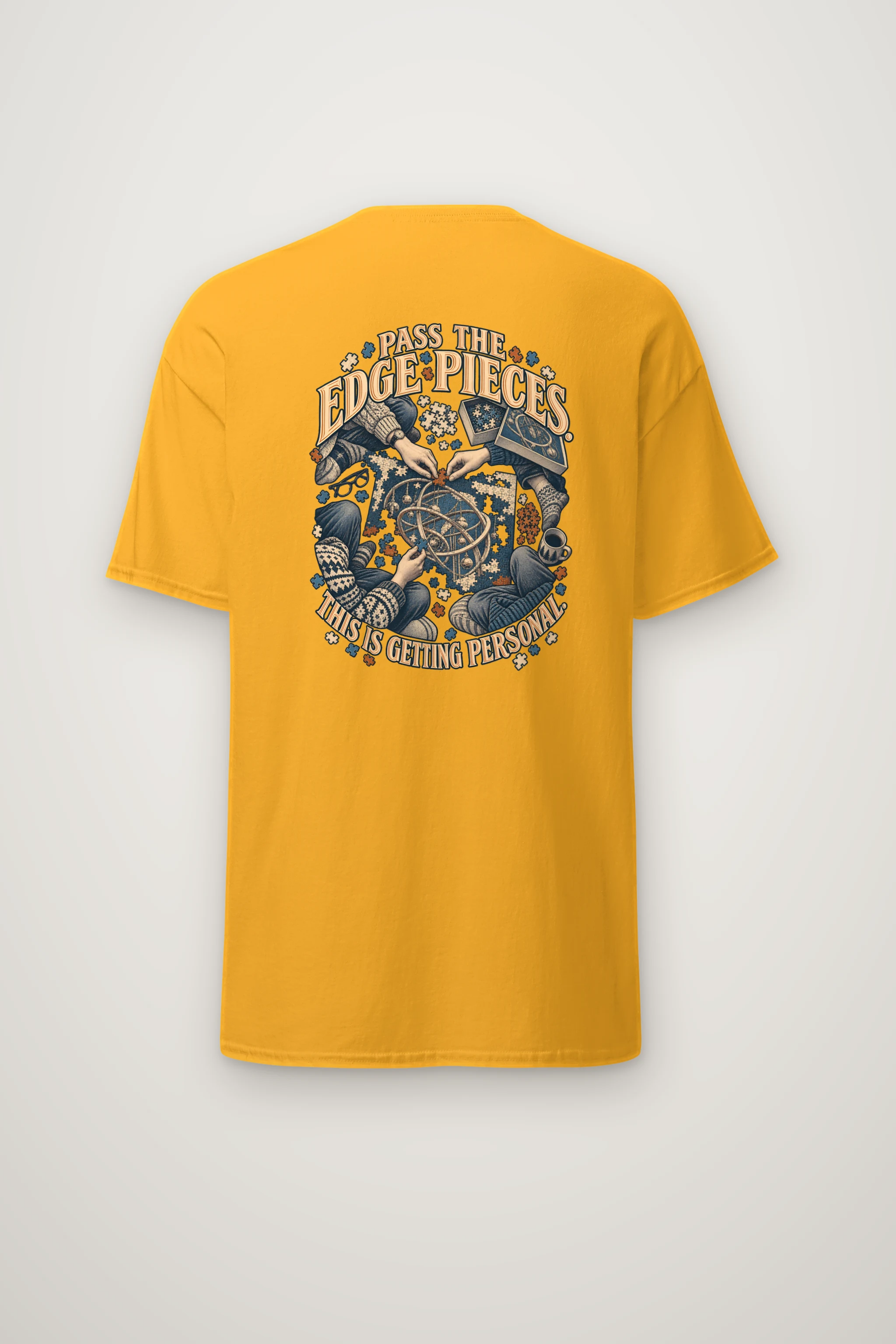 "Pass the Edge Pieces" Heavyweight Unisex Crewneck T-shirt