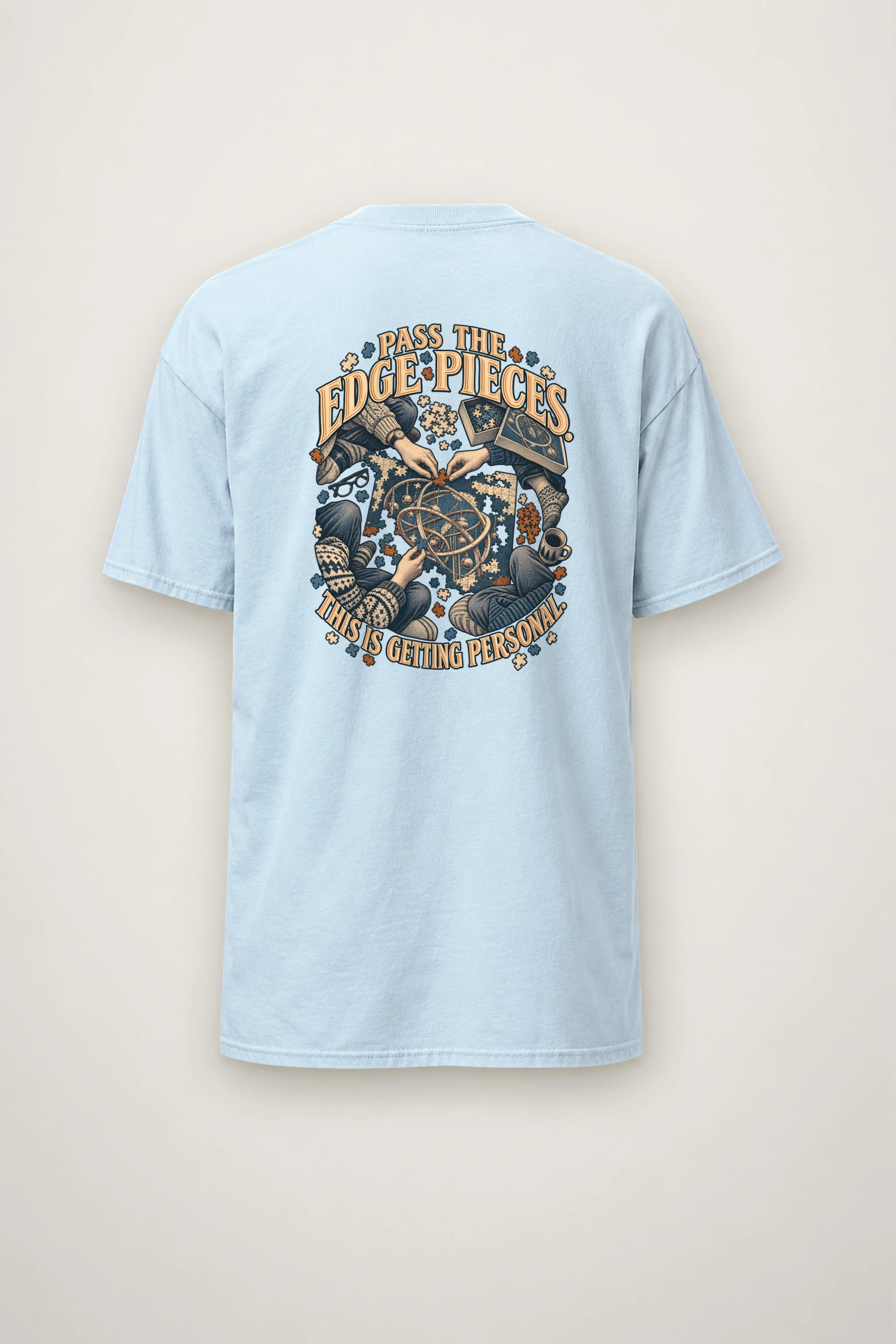 "Pass the Edge Pieces" Heavyweight Unisex Crewneck T-shirt