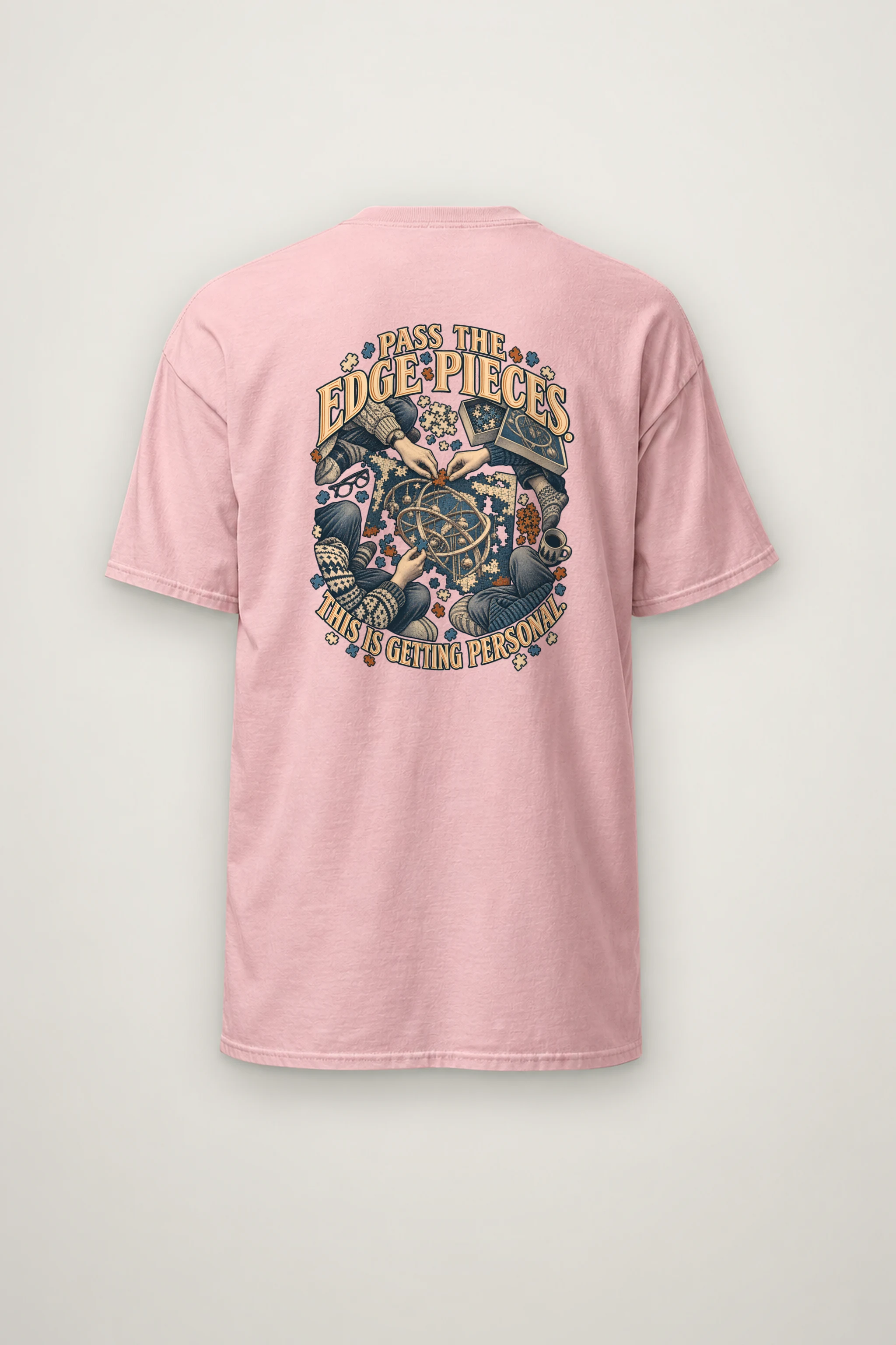 "Pass the Edge Pieces" Heavyweight Unisex Crewneck T-shirt