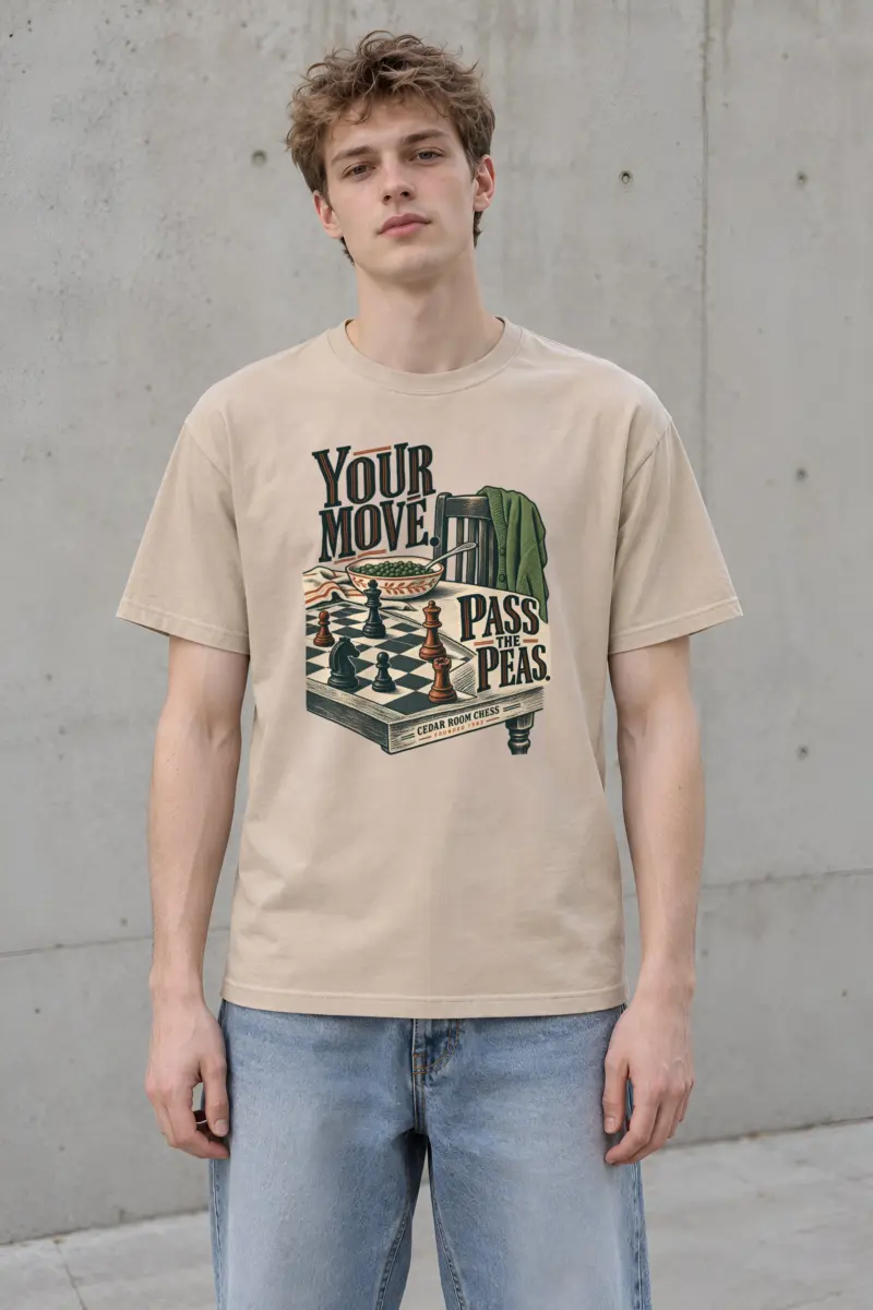 "Pass The Peas" Heavyweight Unisex Crewneck T-shirt