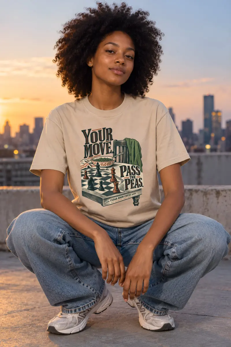 "Pass The Peas" Heavyweight Unisex Crewneck T-shirt