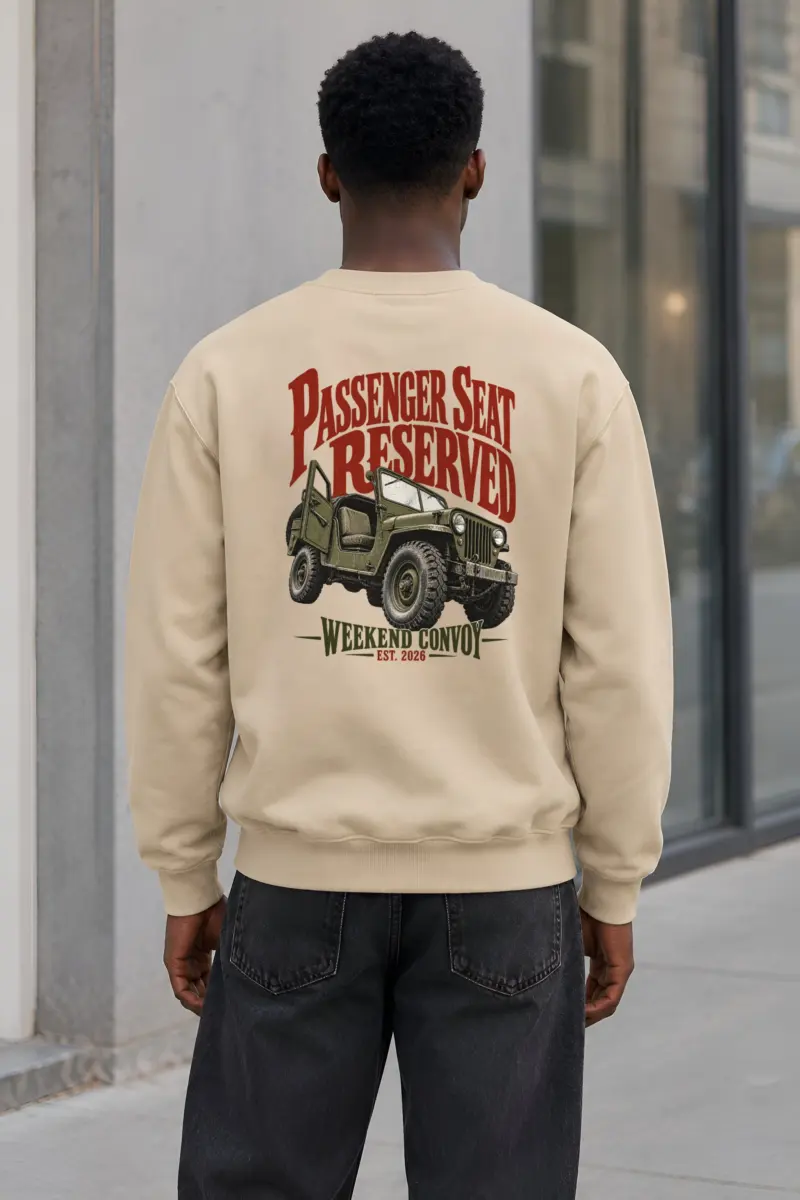 “Passenger Seat Reserved” Heavy Blend Unisex Crewneck Sweatshirt