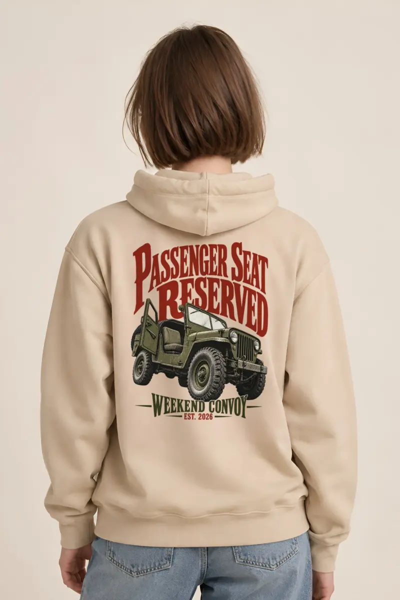 "Passenger Seat Reserved" Heavy Blend Unisex Pullover Hoodie